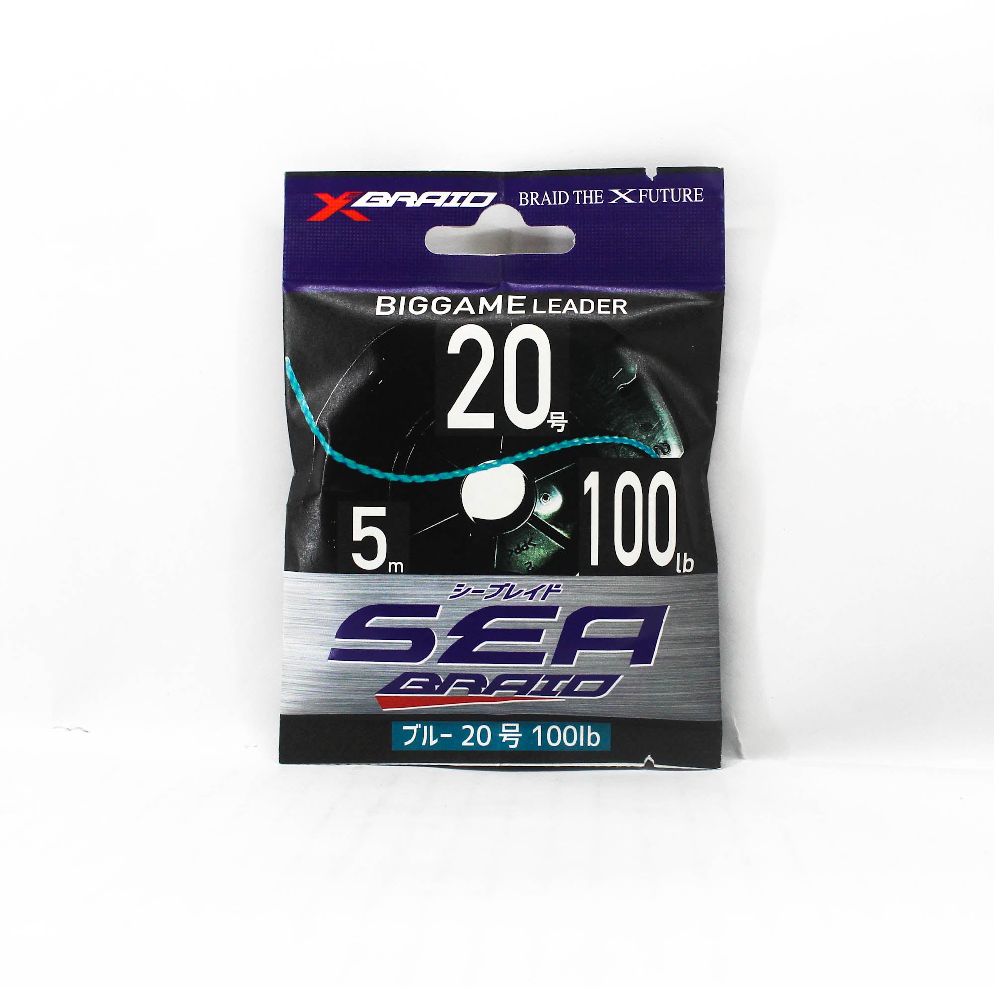 YGK Nylon Polyarylate Sea Braid Assist Line 5m Size 20 100lb Marine Blue (5628)