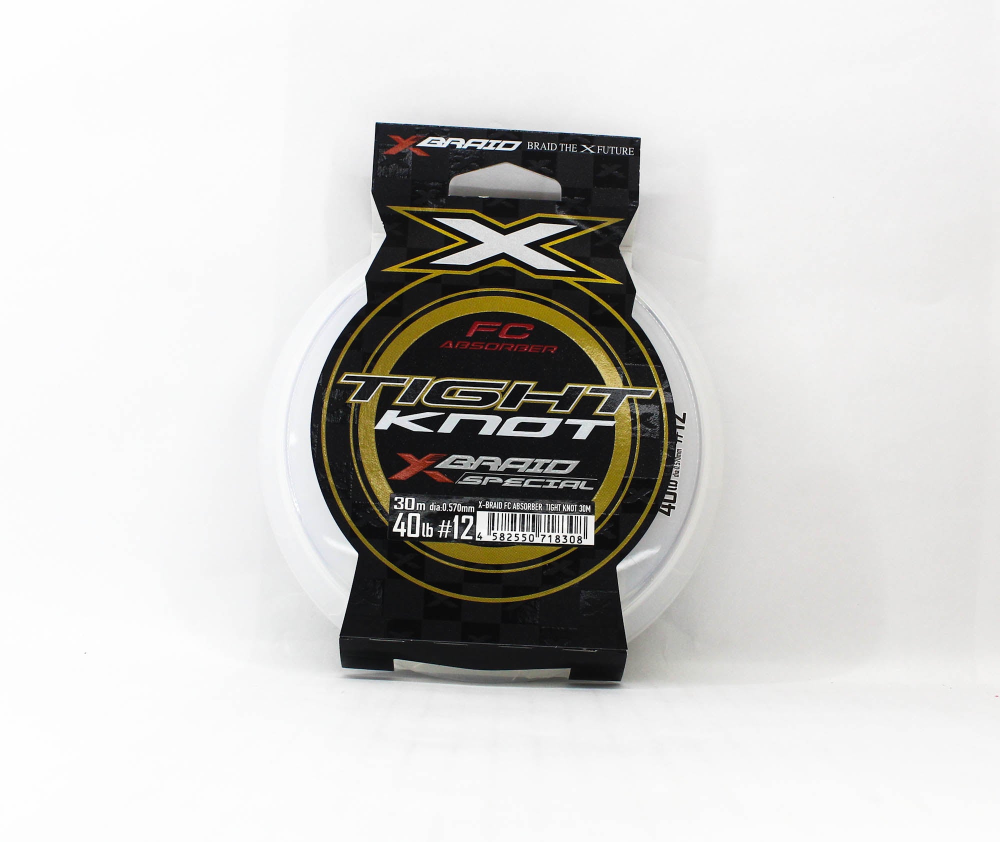 YGK X Braid Absorber Fluorocarbon Shock Leader Tight Knot 30m 40lb (8308)