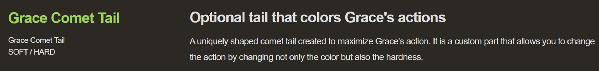 Galapagos Grace 240 Commet Spare Tail Chart Hard (1471)