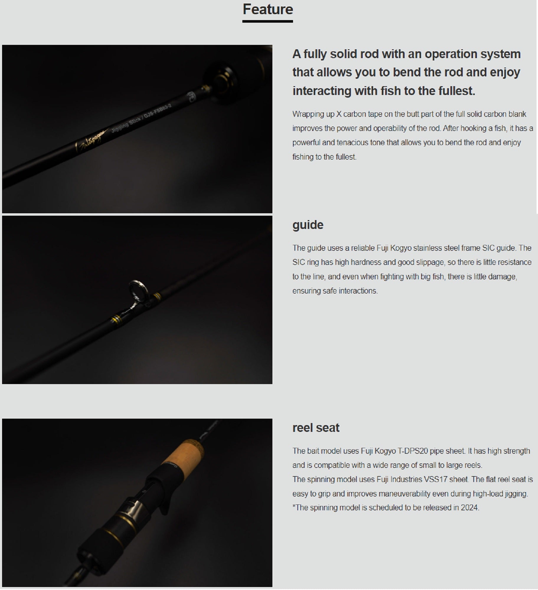 Galapagos Rod Baitcast Jigging Stick GJS-FSB63-1.5 (4489)