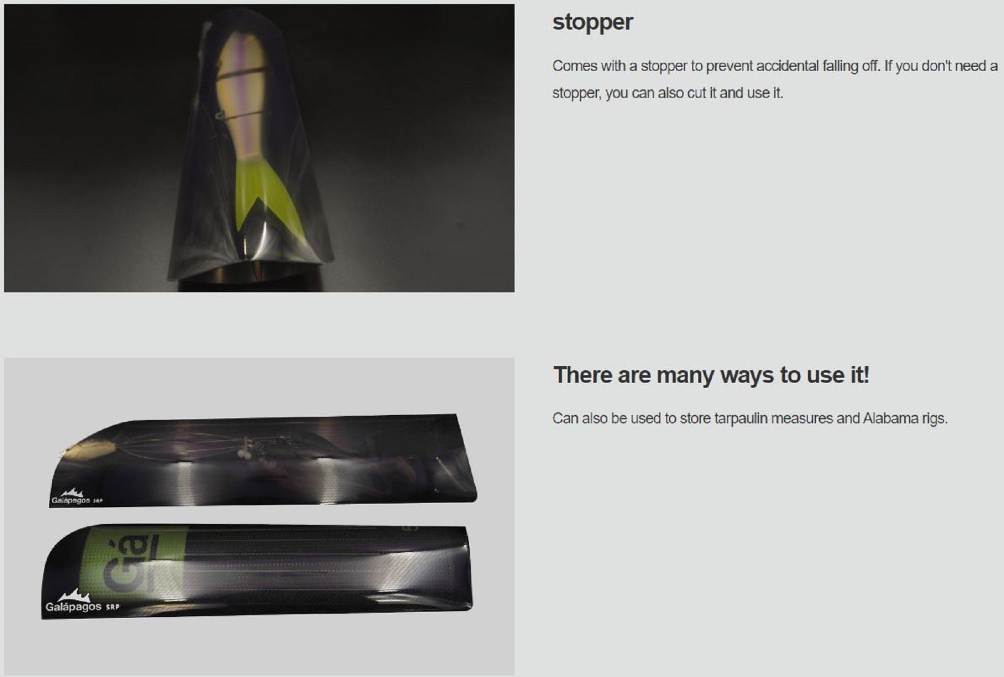 Galapagos Swimbait Holder Size L 320 x 95mm 3 pc per pack (5899)