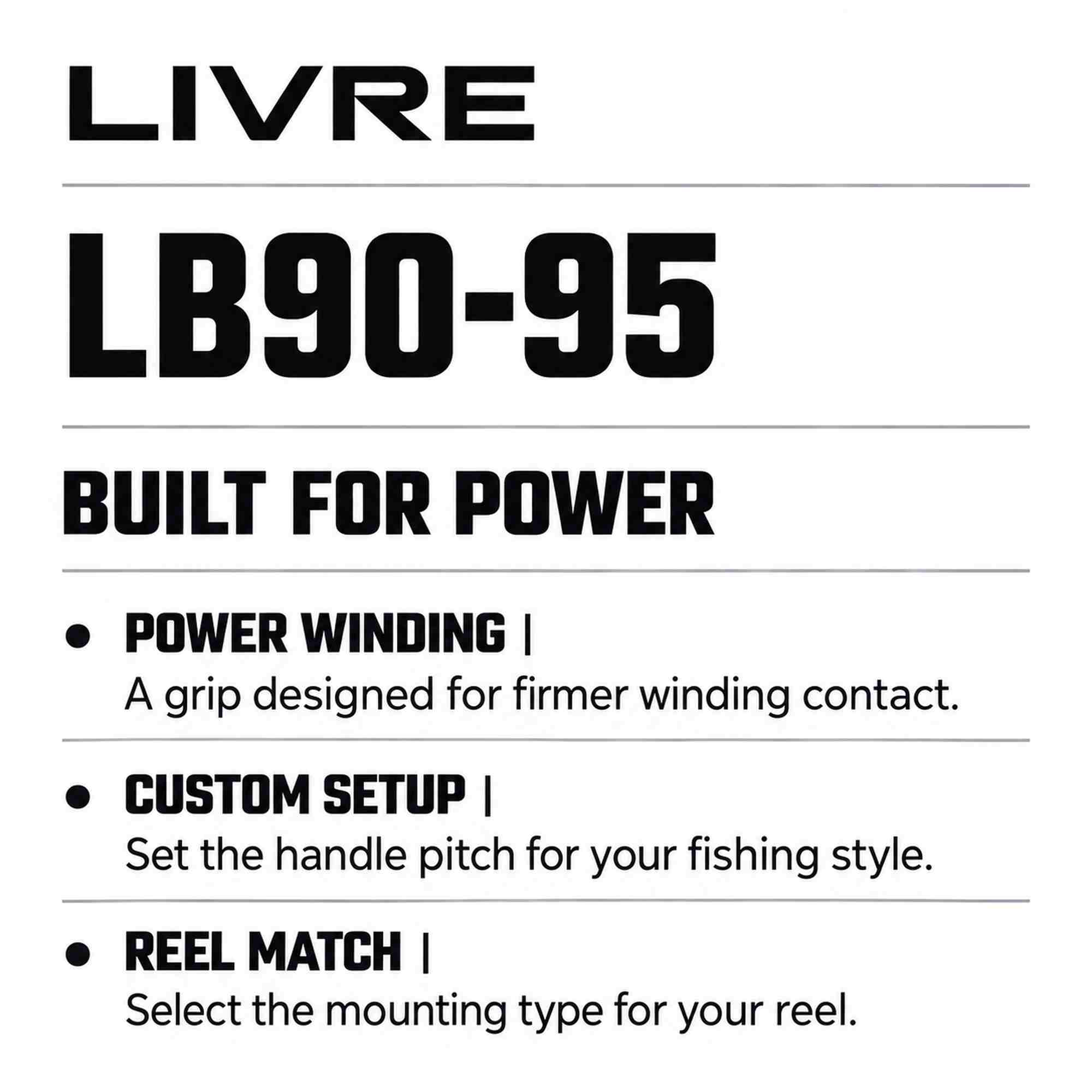 Livre LB99-SDL-TIBK LB90-95 Handle Knob Left ShimanoDaiwa TitanBlack (2775)