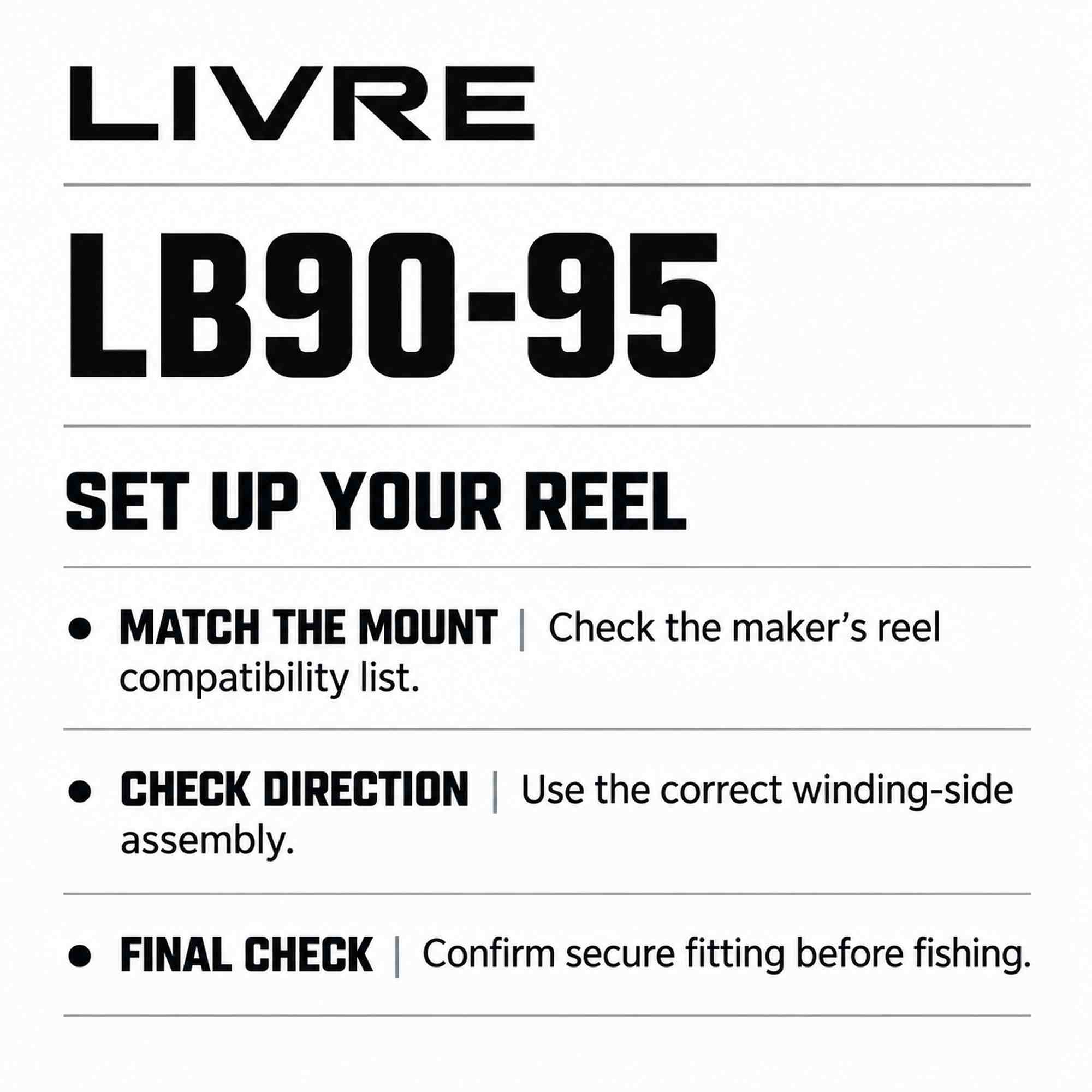Livre LB99-SDL-TIBK LB90-95 Handle Knob Left ShimanoDaiwa TitanBlack (2775)