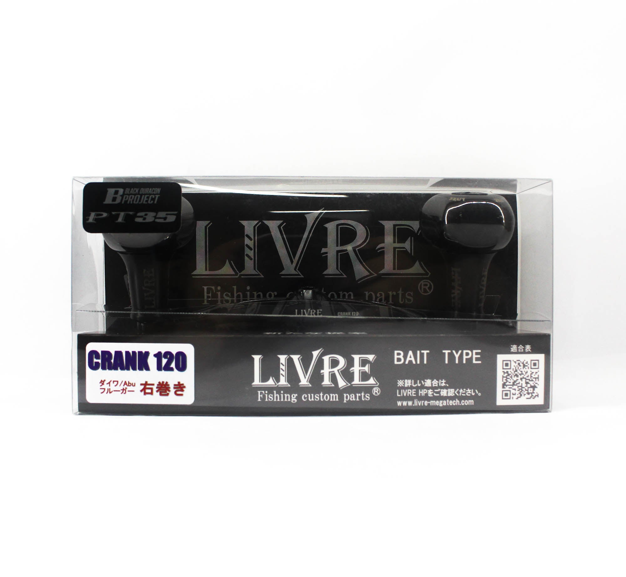 Livre FLDK120-B35-BKBK Knob Full Comb Crank Left for Daiwa (8615)