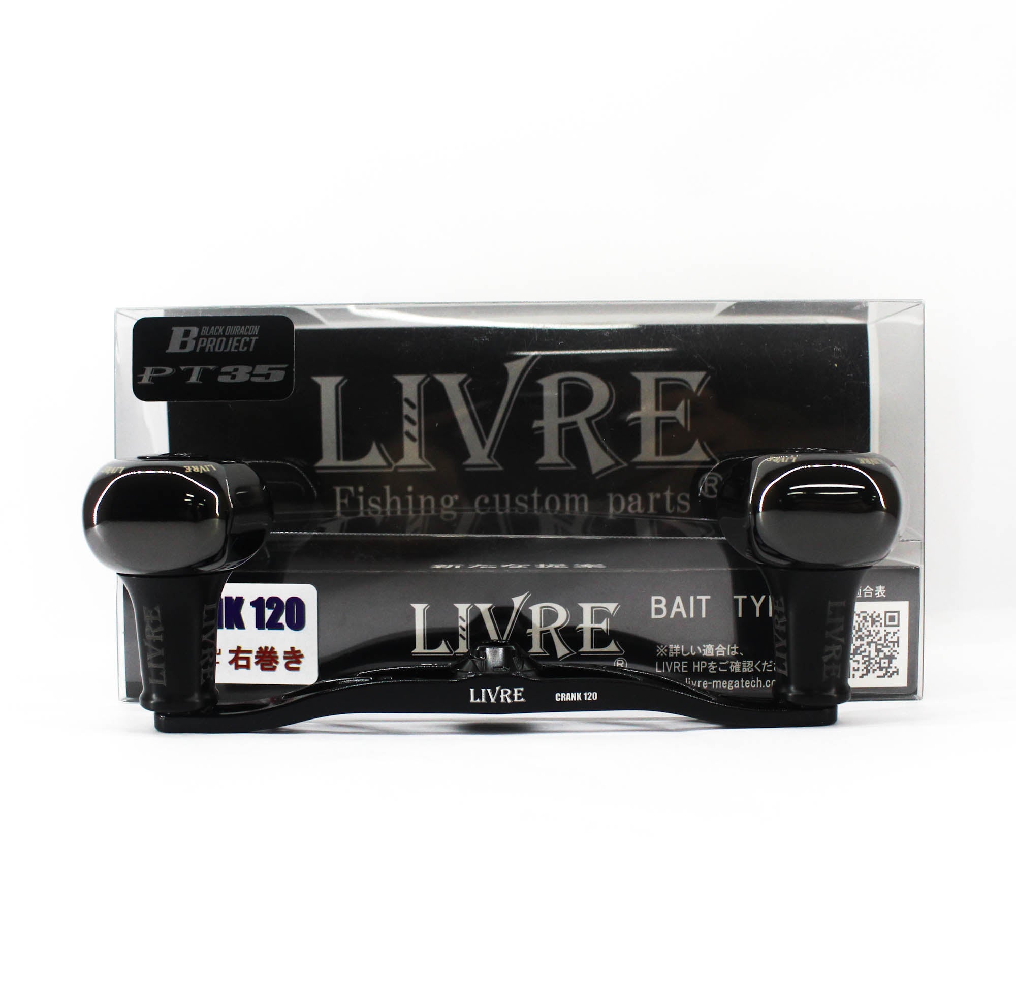 Livre FLDK120-B35-BKBK Knob Full Comb Crank Left for Daiwa (8615)