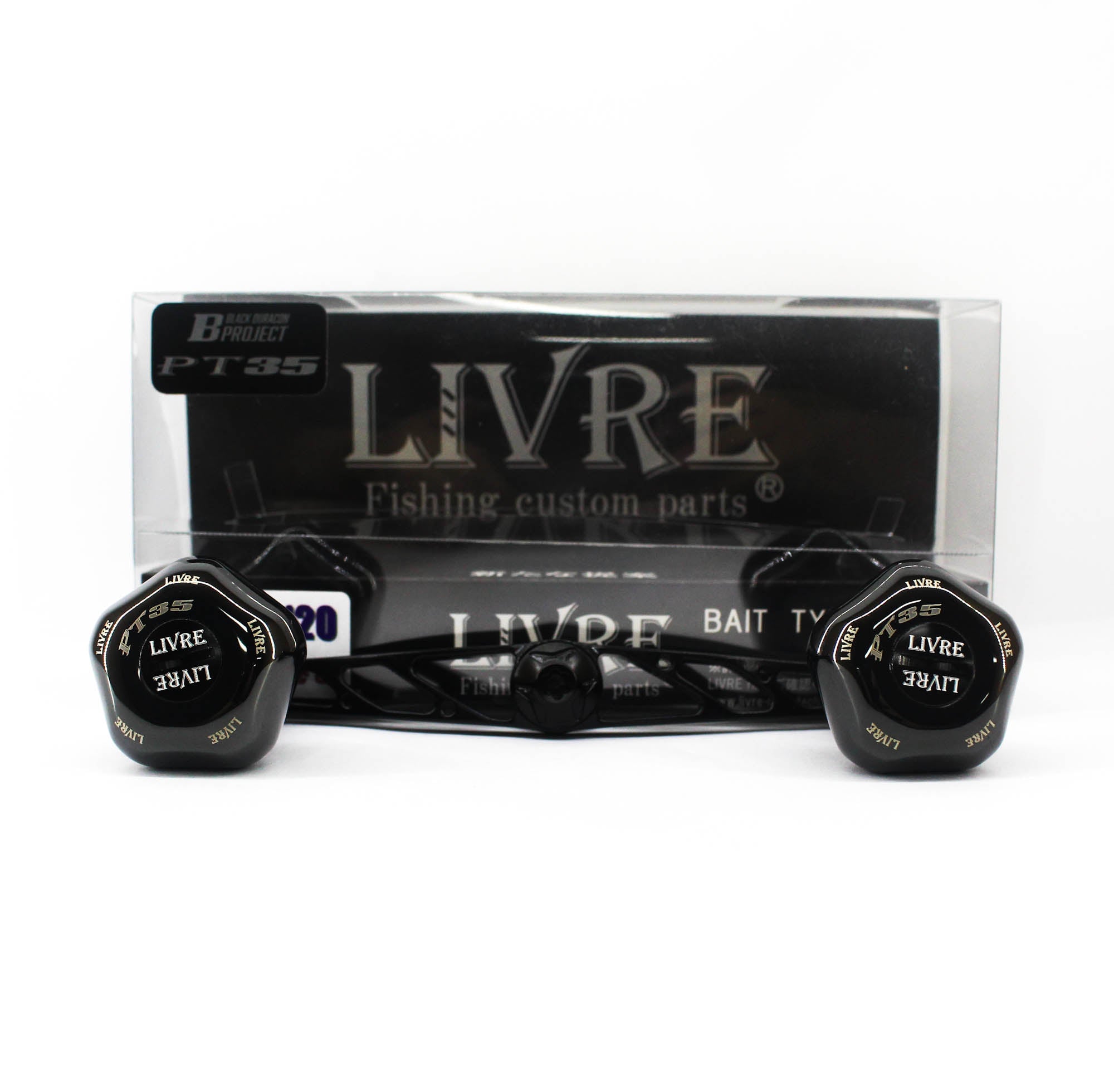 Livre FLDK120-B35-BKBK Knob Full Comb Crank Left for Daiwa (8615)