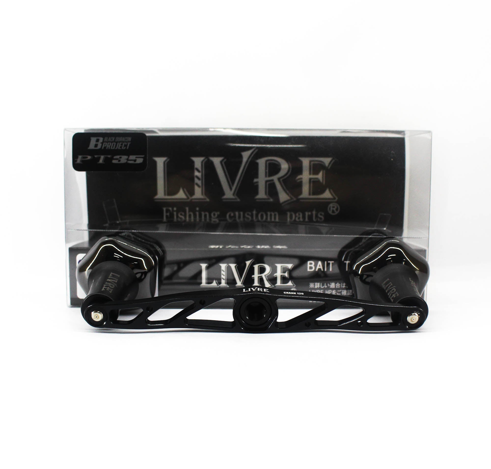 Livre FLDK120-B35-BKBK Knob Full Comb Crank Left for Daiwa (8615)