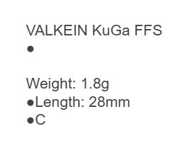 Valkein Kuga FFS 28mm 1.8 grams Sinking Lure M249 (7341)