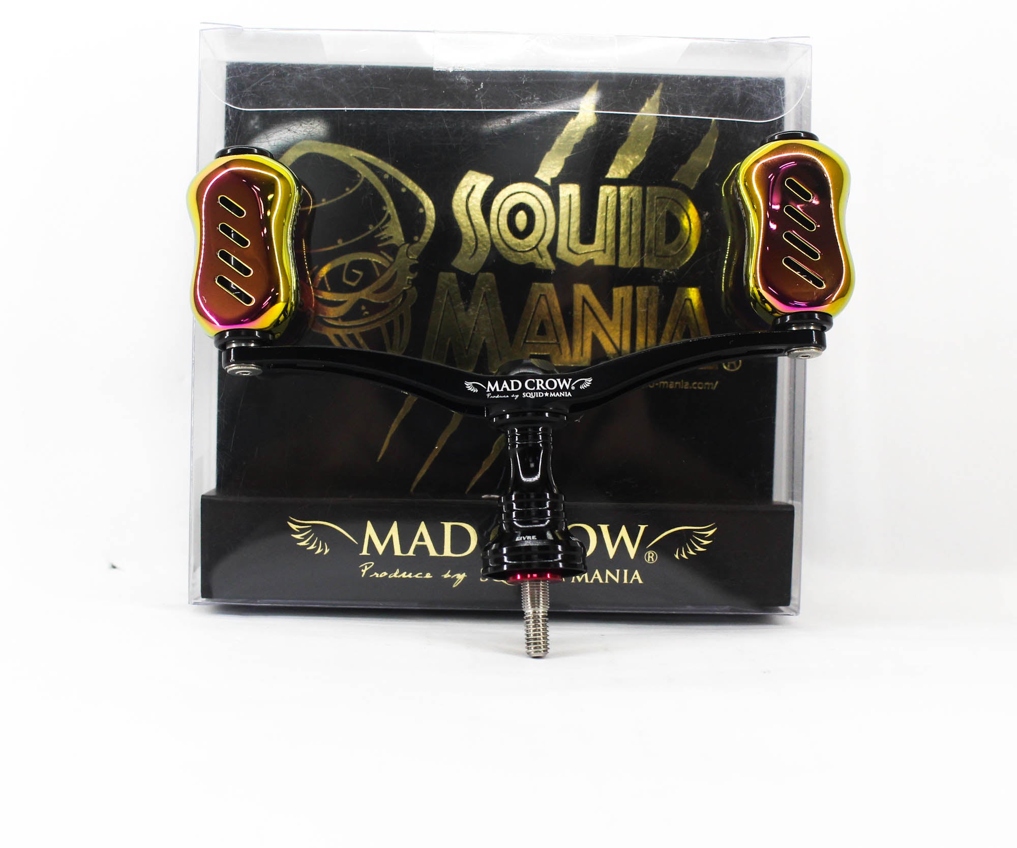 Squid Mania Madcrow Handle Knob 100mm All BK Aurora for Shimano S2 (9426)