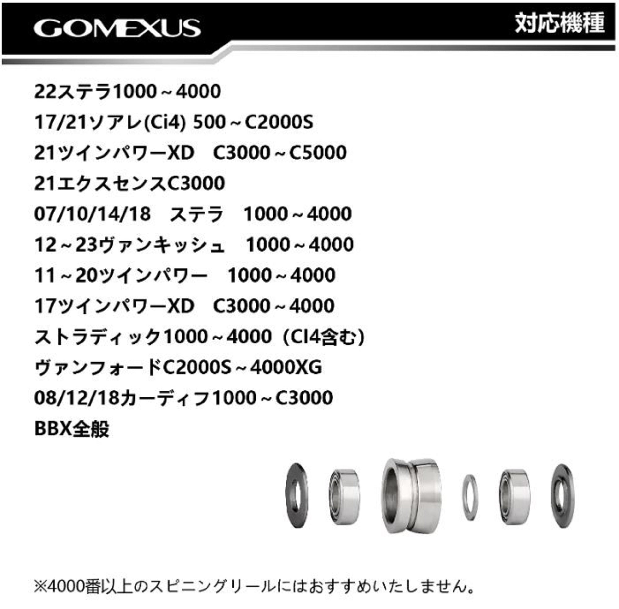 Gomexus HS1-TN Line Roller Titanium Alloy for Shimano 500-5000 Reel (0567)