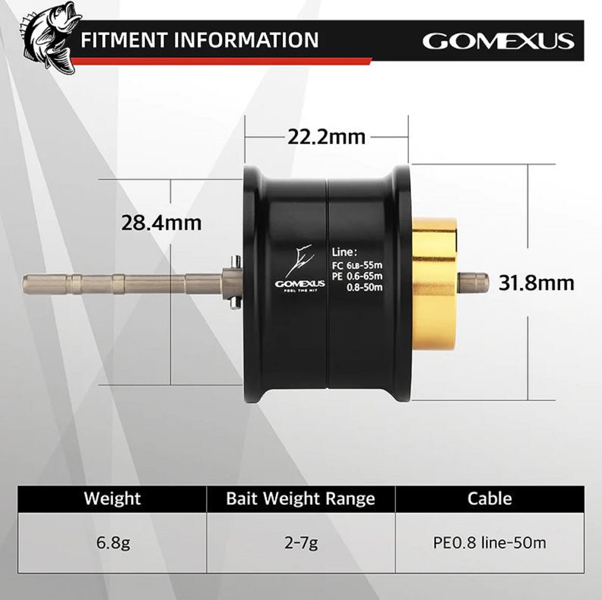 Gomexus OZ700-BKPL Spool Daiwa Tatula Steez Alphas Daiwa (0741)