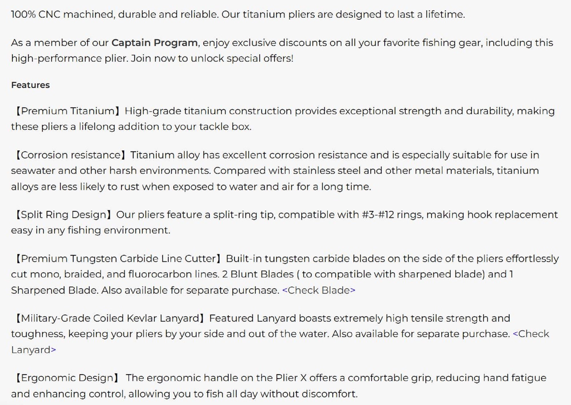 Gomexus TX7-TN Pliers Split Ring Titanium SET (0789)