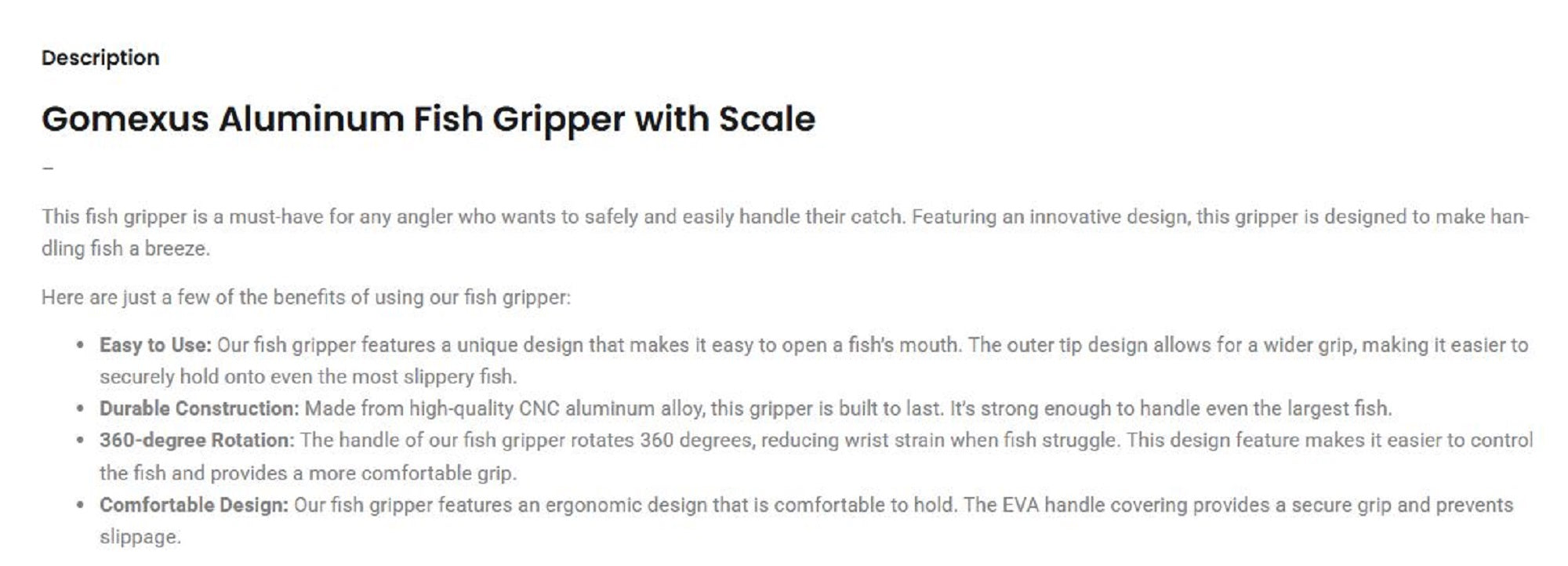 Gomexus IW18-SKBN Fish Grip Weighing Scale 18KG 316 Stainless Steel (0819)