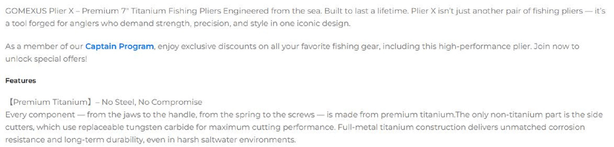 Gomexus TX7-TN Pliers Split Ring Titanium SET (0857)