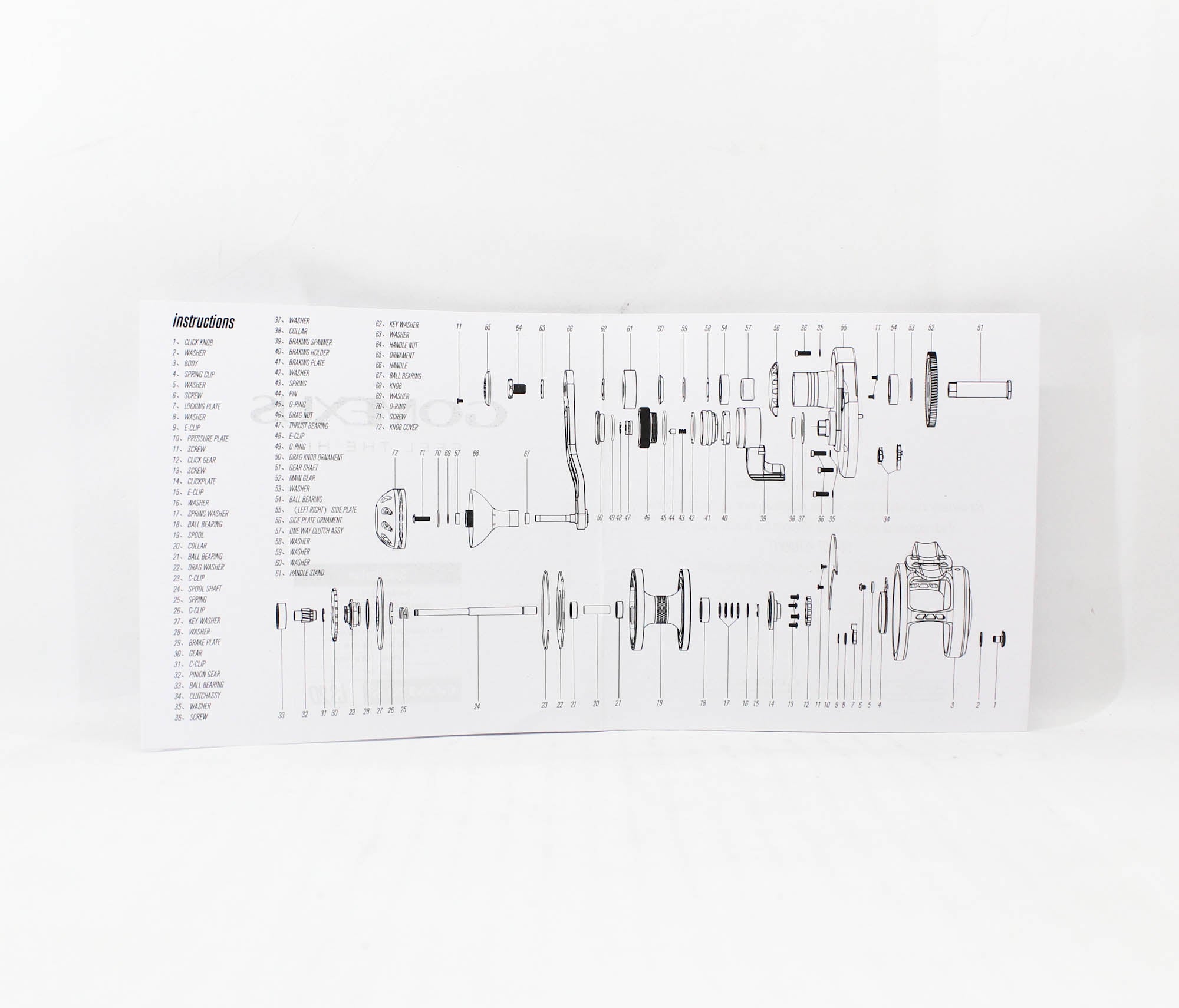 Gomexus Reel Baitcast LS20-SR-R Right Hand (1144)