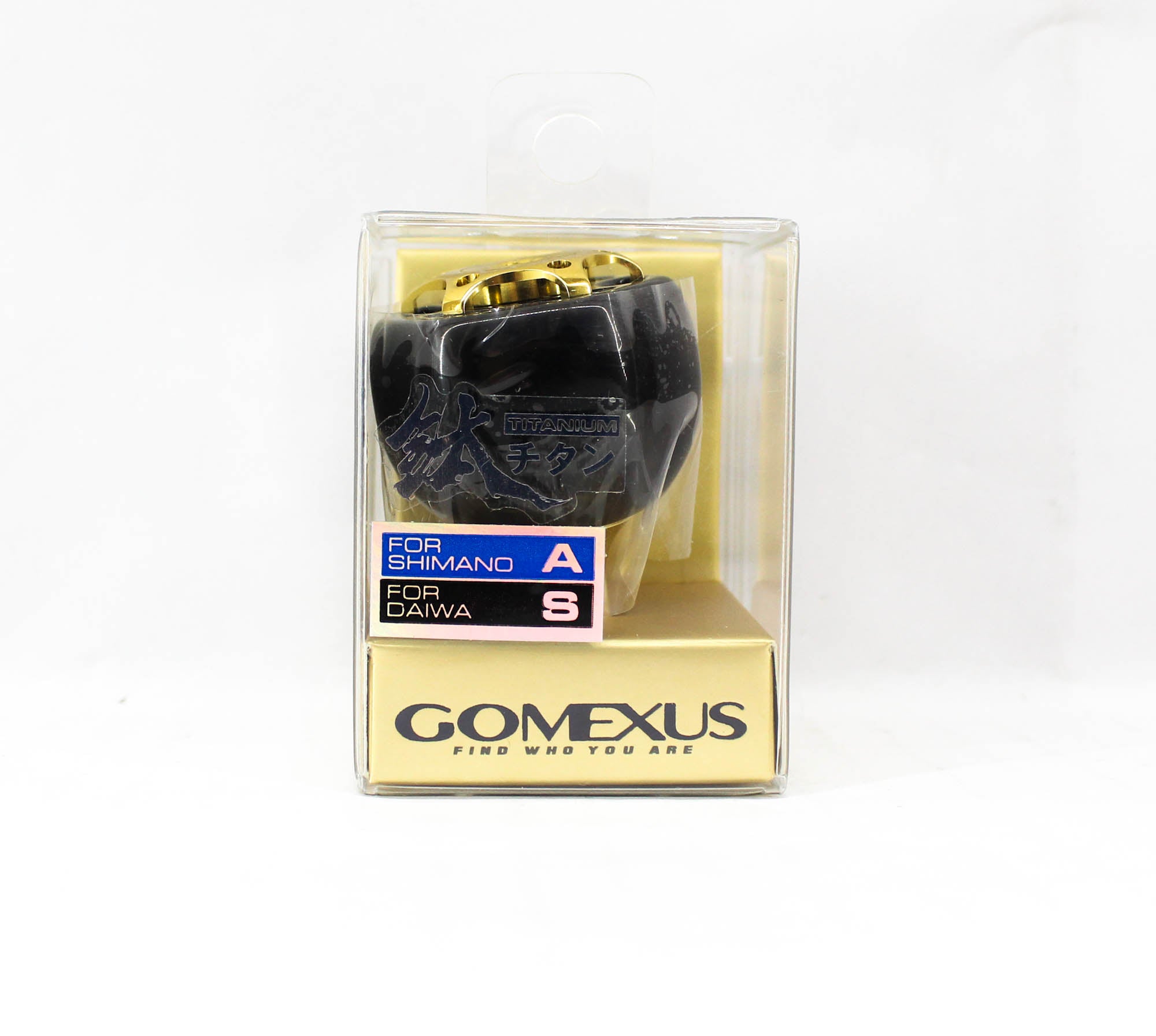 Gomexus TA38SBKGD Knob Titanium Black 38mm Shimano A , Daiwa S (1779)