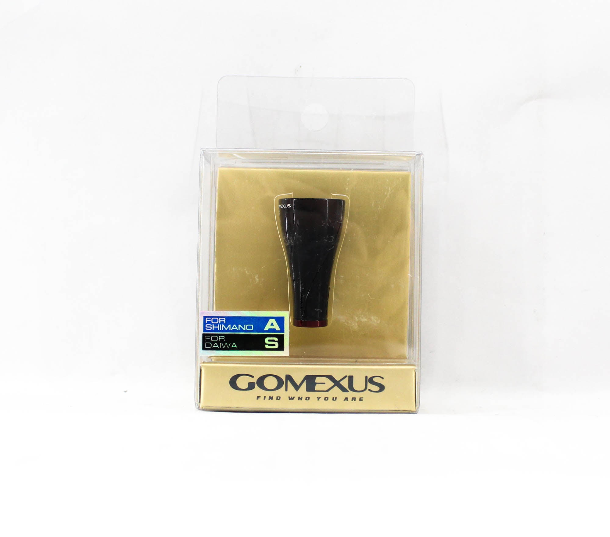 Gomexus A20PBKBKRD Knob Alu Black Red 20mm Shimano A , Daiwa S (2233)