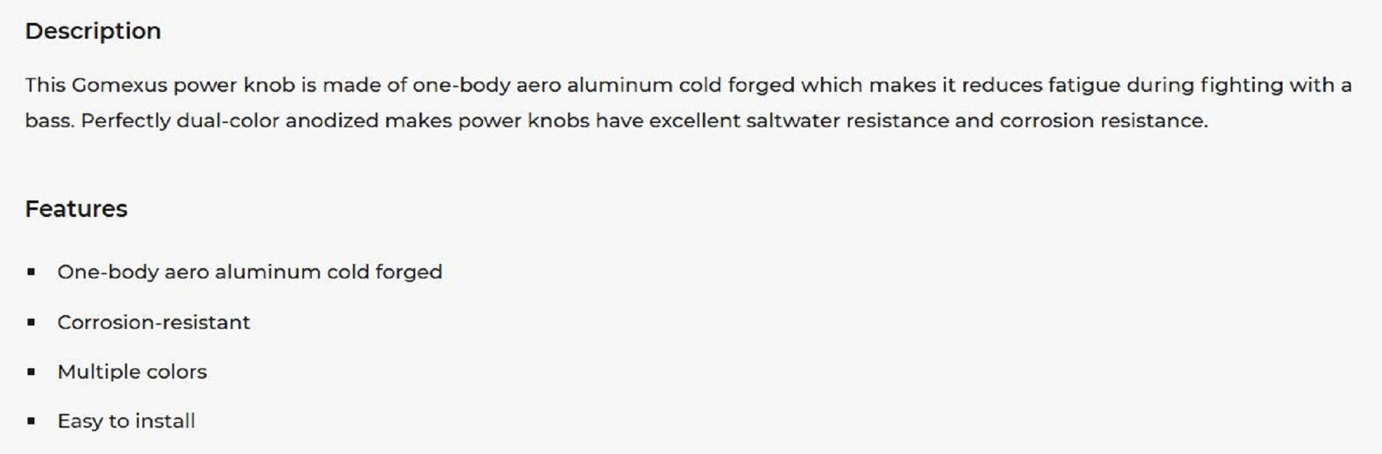 Gomexus A20PBKBKRD Knob Alu Black Red 20mm Shimano A , Daiwa S (2233)