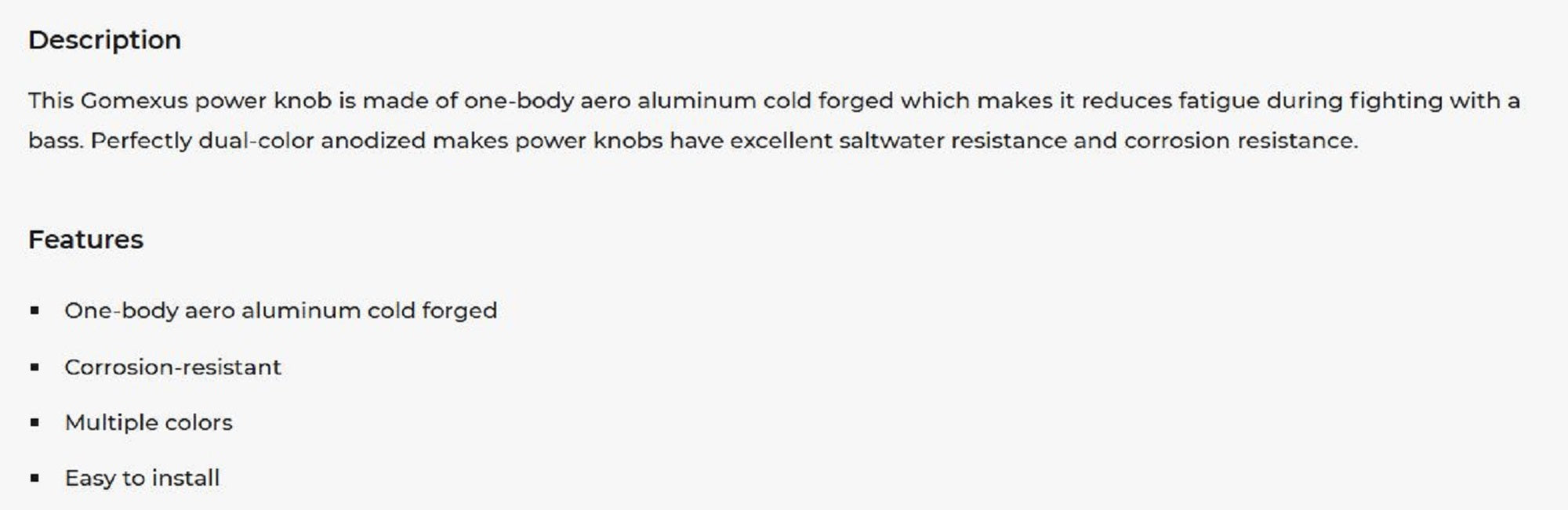 Gomexus A20PTNBKSR Knob Alu Silver 20mm Shimano A , Daiwa S (2288)