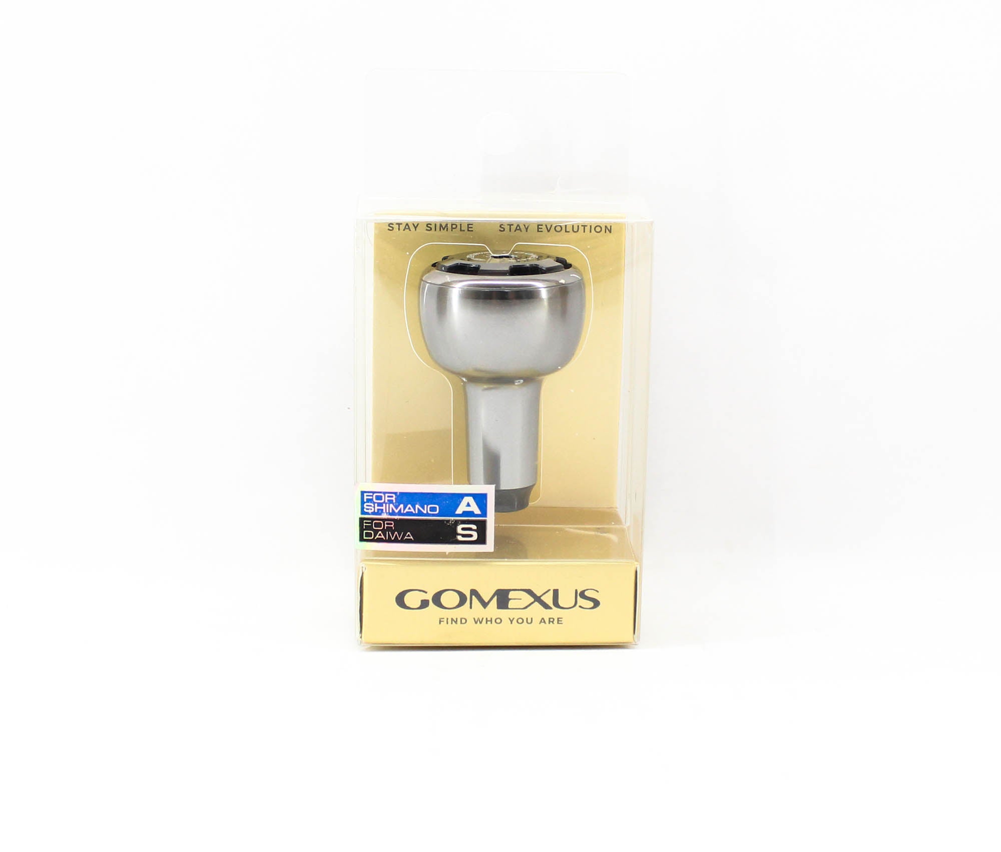 Gomexus AS30TNBK Power Knob Alu Silver 30mm Shimano A, Daiwa S (2455)