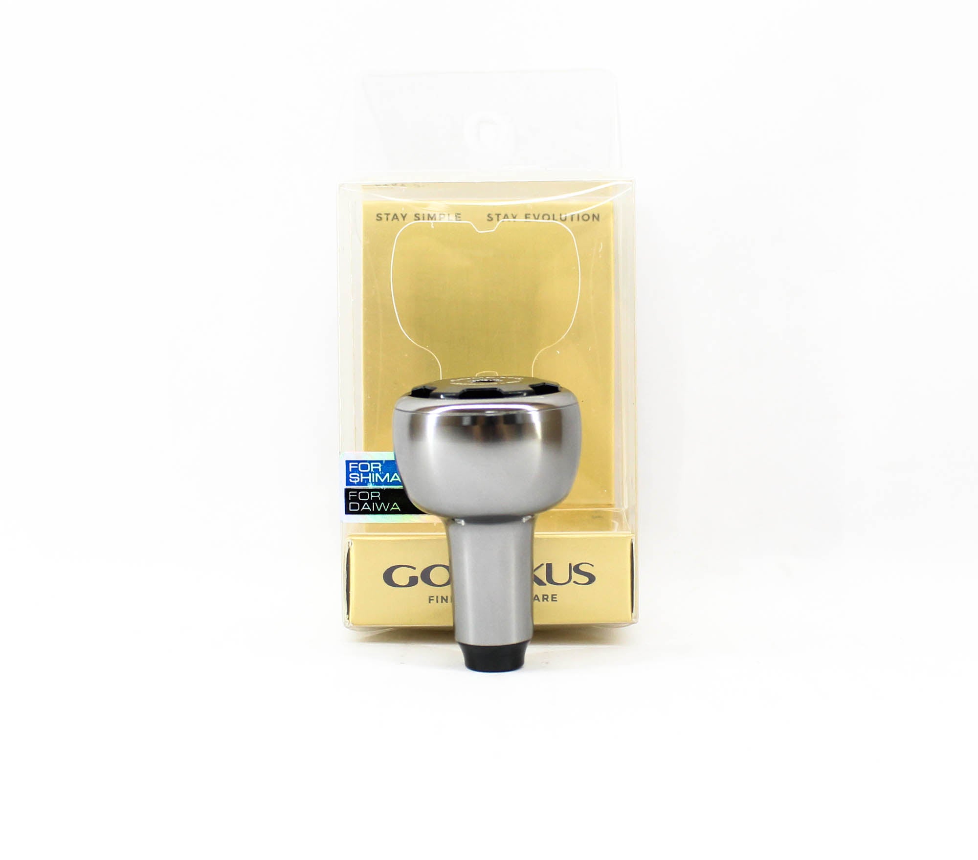 Gomexus AS30TNBK Power Knob Alu Silver 30mm Shimano A, Daiwa S (2455)