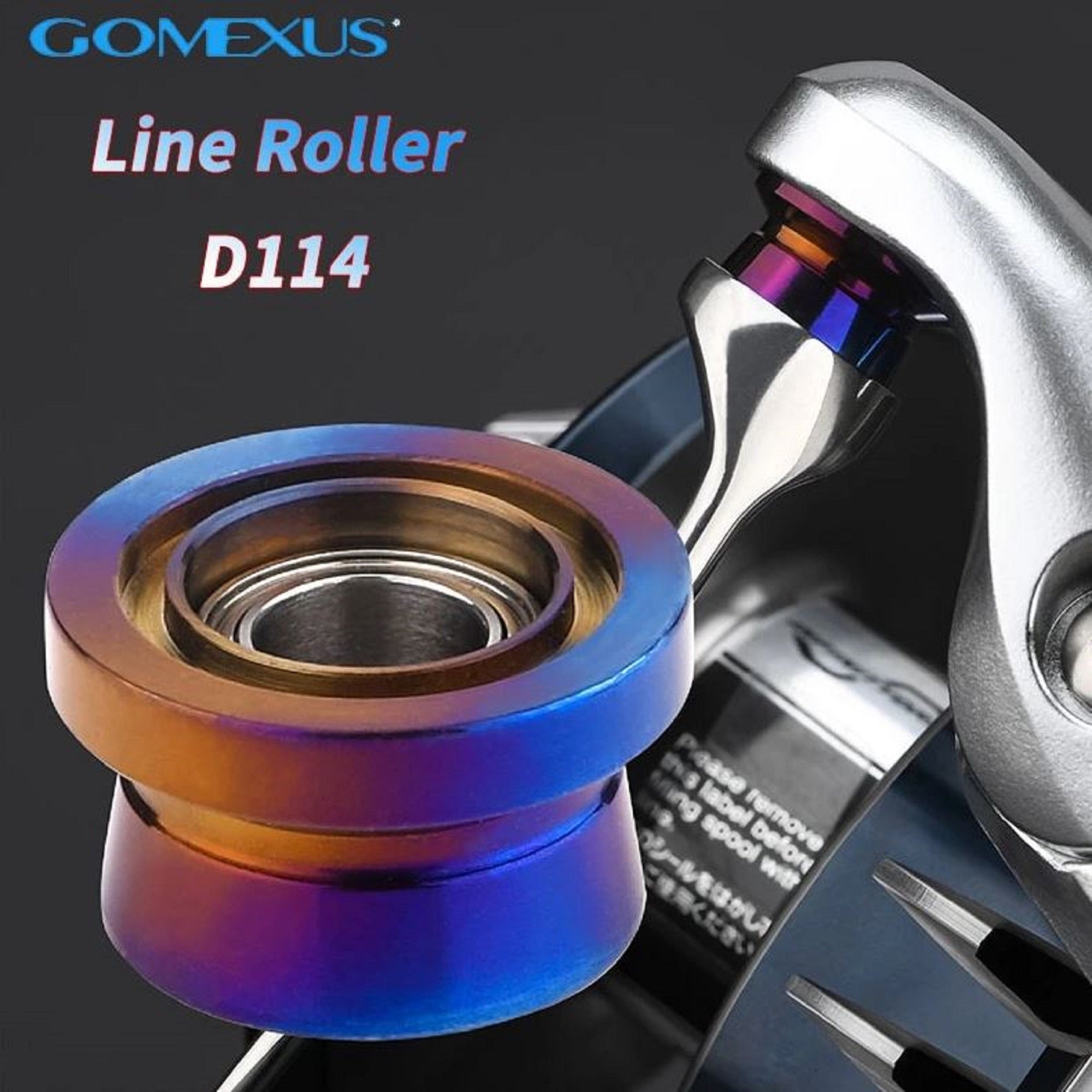 Gomexus D114TSJ Line Roller Titanium Aurora for Shimano SW 8000-18K (2851)