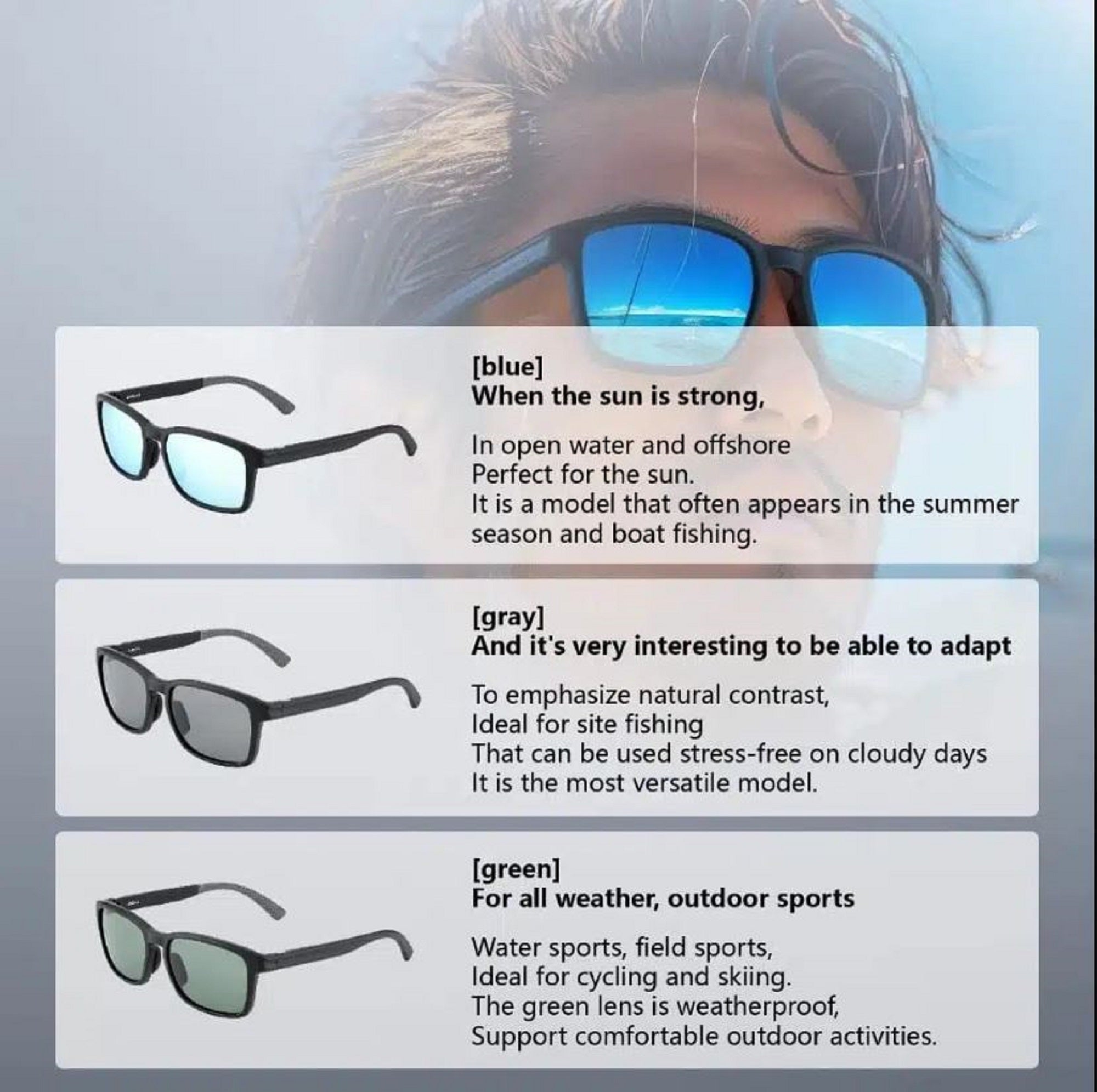 Gomexus FAS-T180-SNBK Sunglasses Polarised Smoked (3780)