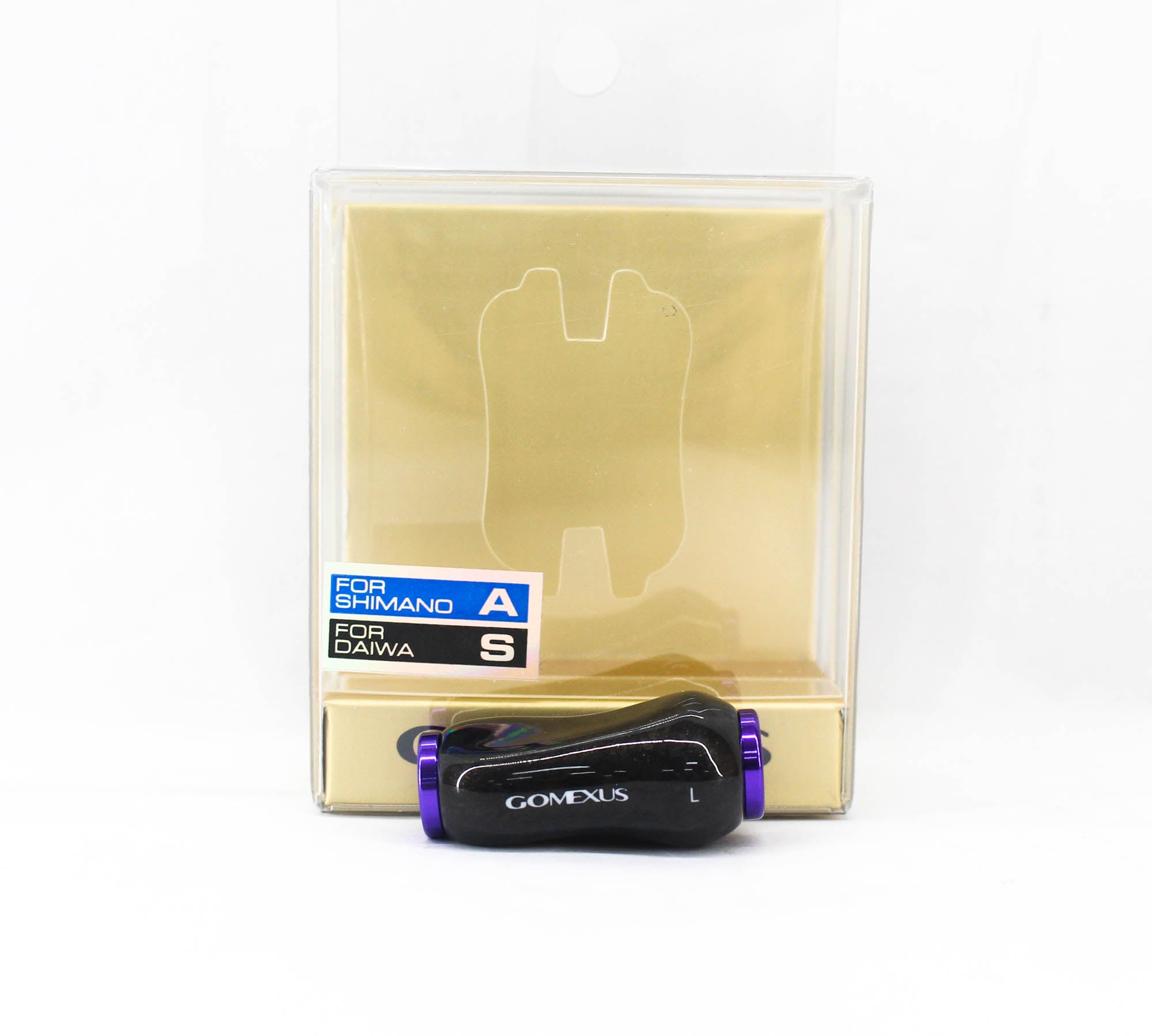 Gomexus K122DFPLBK-L Handle Knob Carbon Purple Shimano A , Daiwa S (4503)