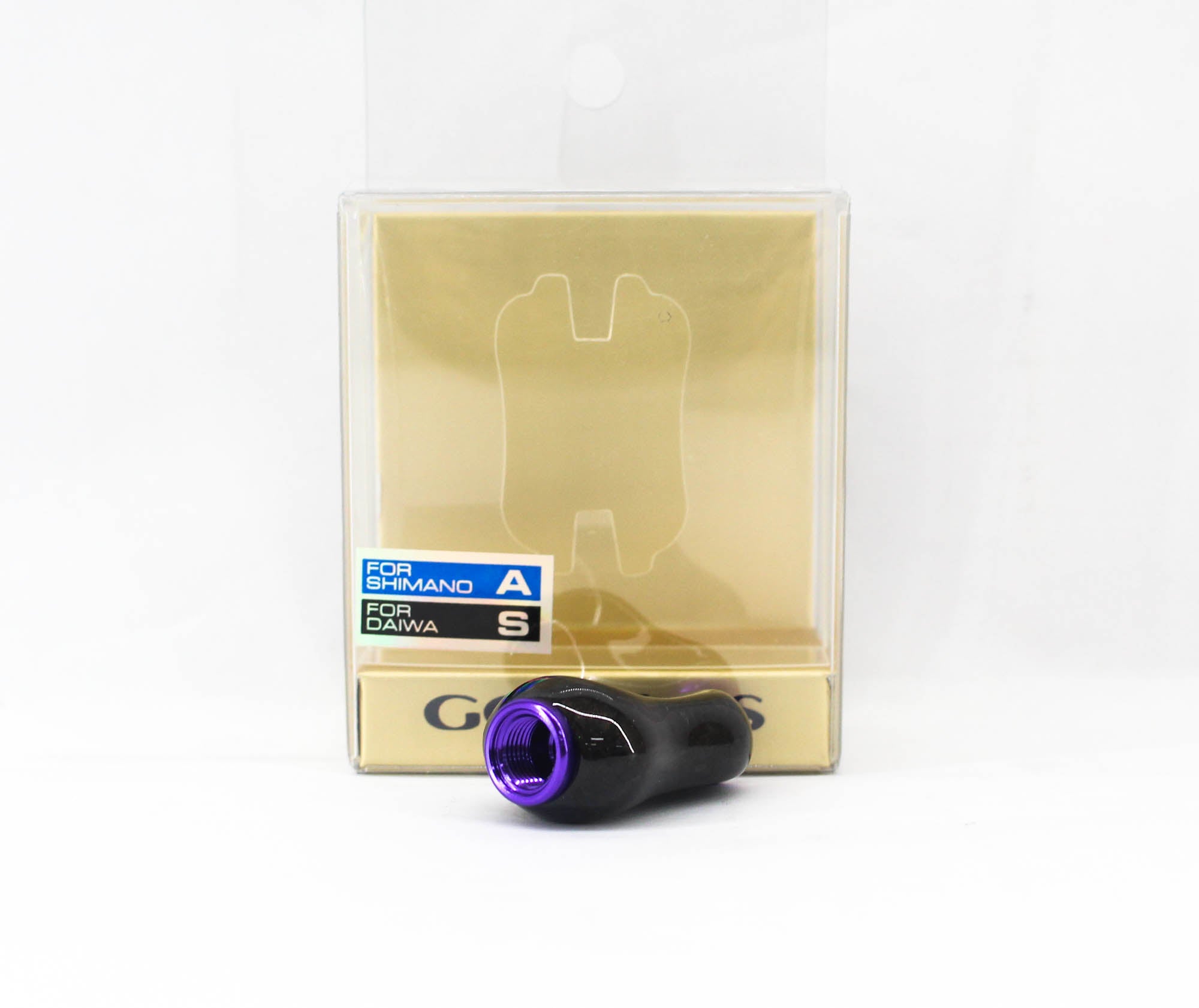 Gomexus K122DFPLBK-L Handle Knob Carbon Purple Shimano A , Daiwa S (4503)