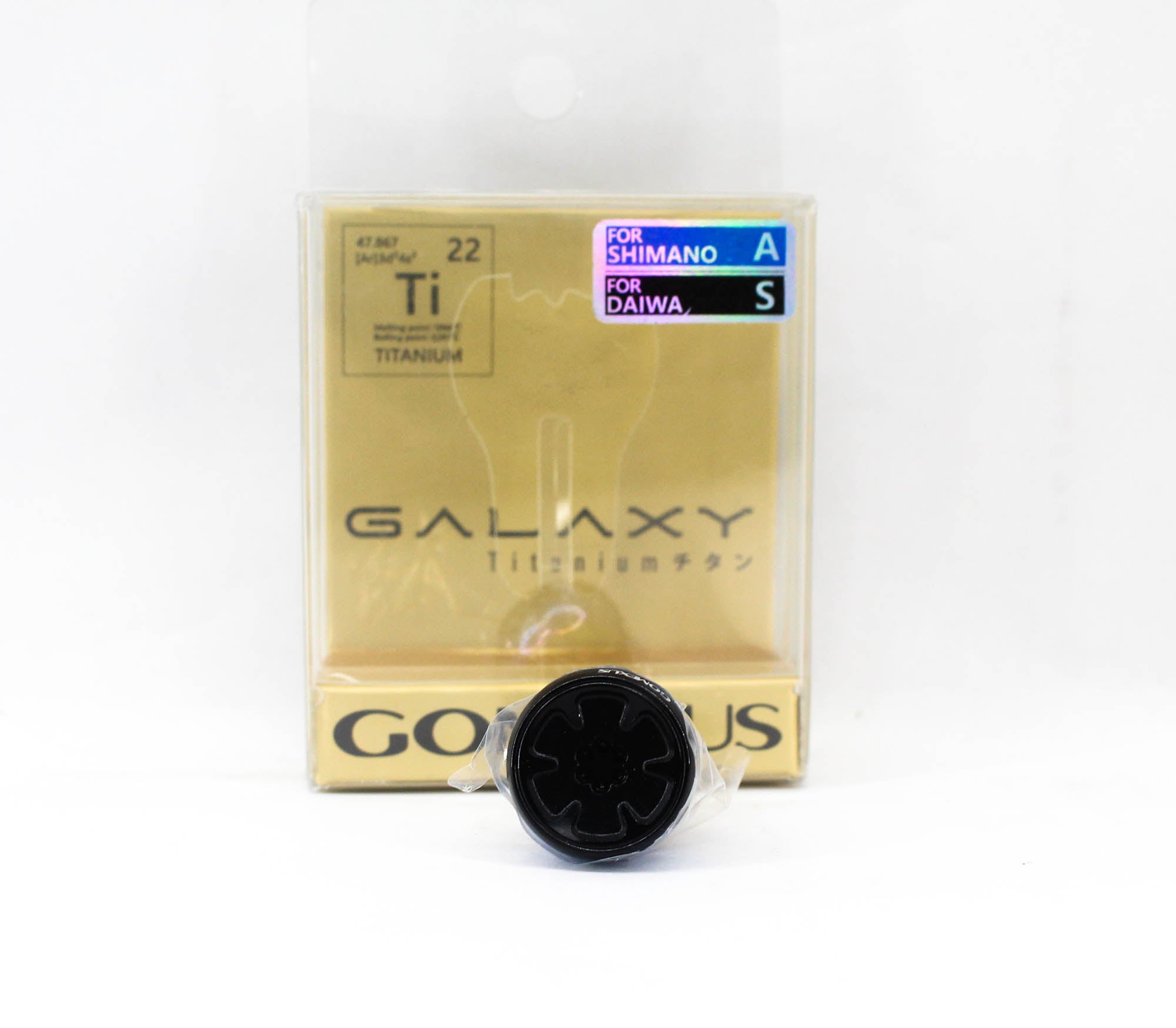 Gomexus T20SJBK Handle Knob Titanium Black 20mm Shimano A , Daiwa S (4510)