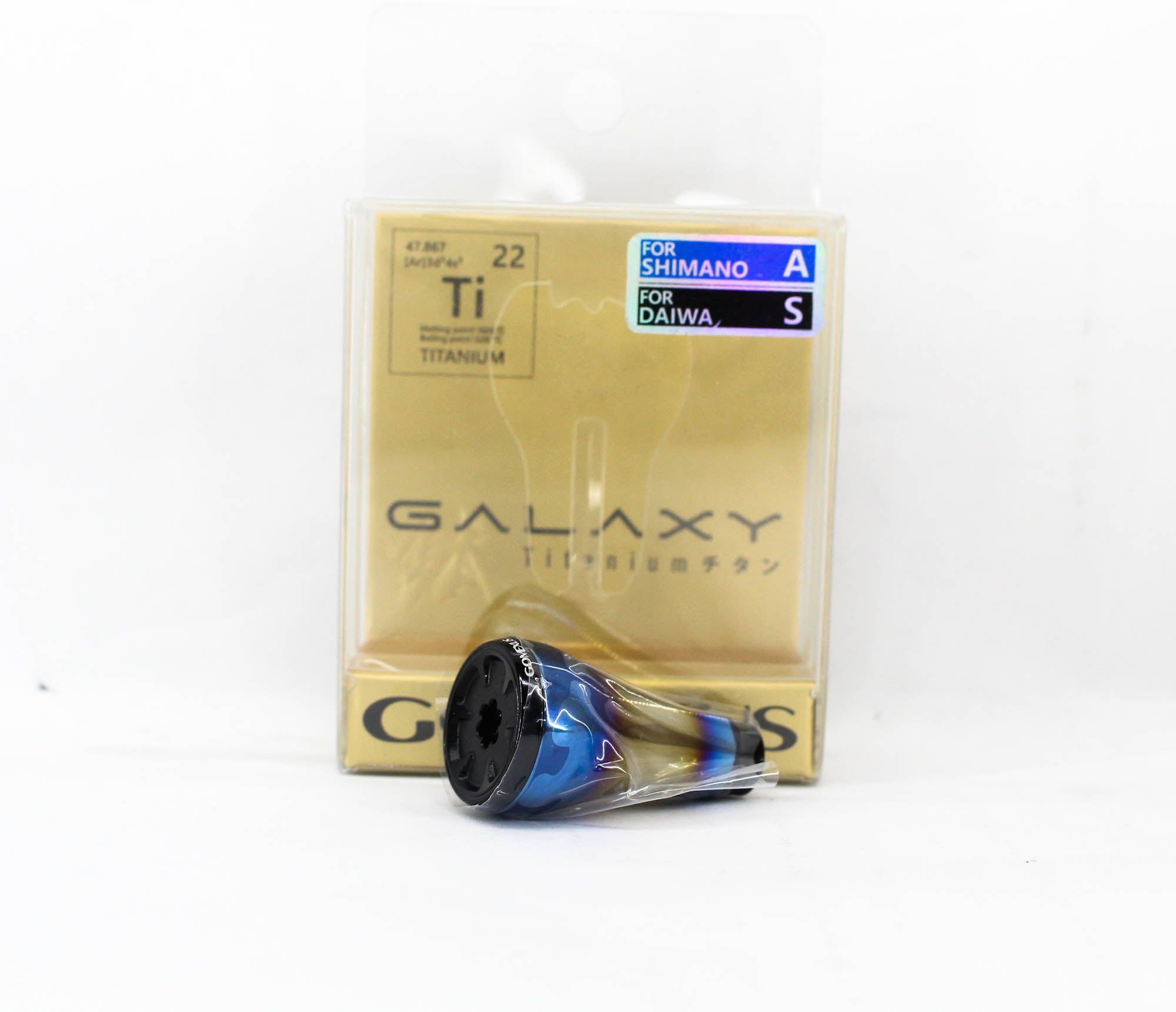 Gomexus T20SJBK Handle Knob Titanium Black 20mm Shimano A , Daiwa S (4510)