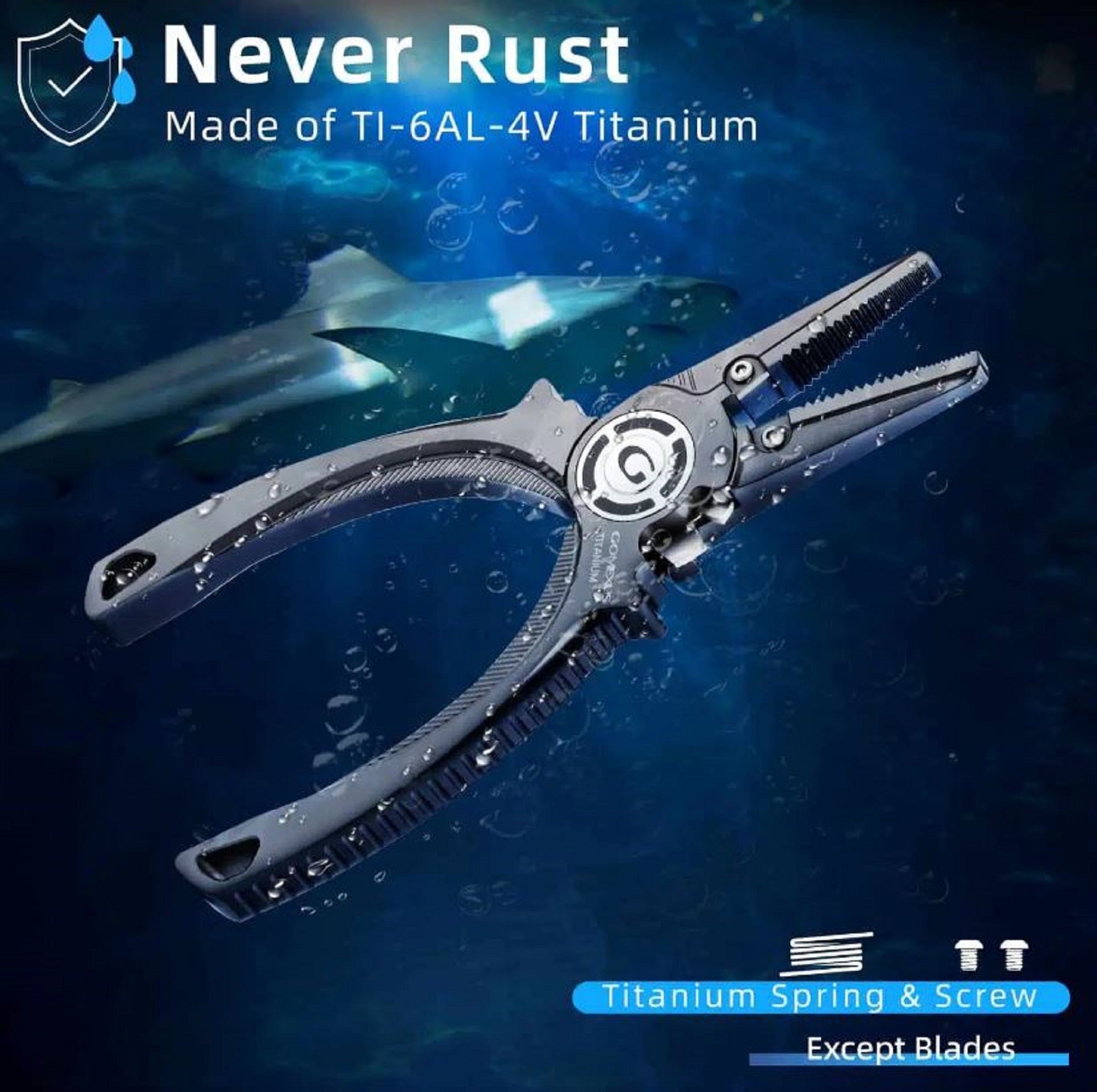 Gomexus TX75-TN Pliers Split Ring Titanium SET (4817)