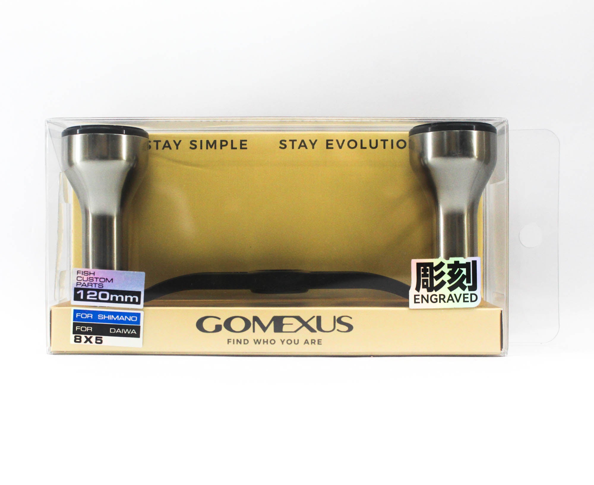 Gomexus H2B120A30A02BKTNJ Handle Alu Engraved 120 7x4mm ShimanoDaiwa (4916)