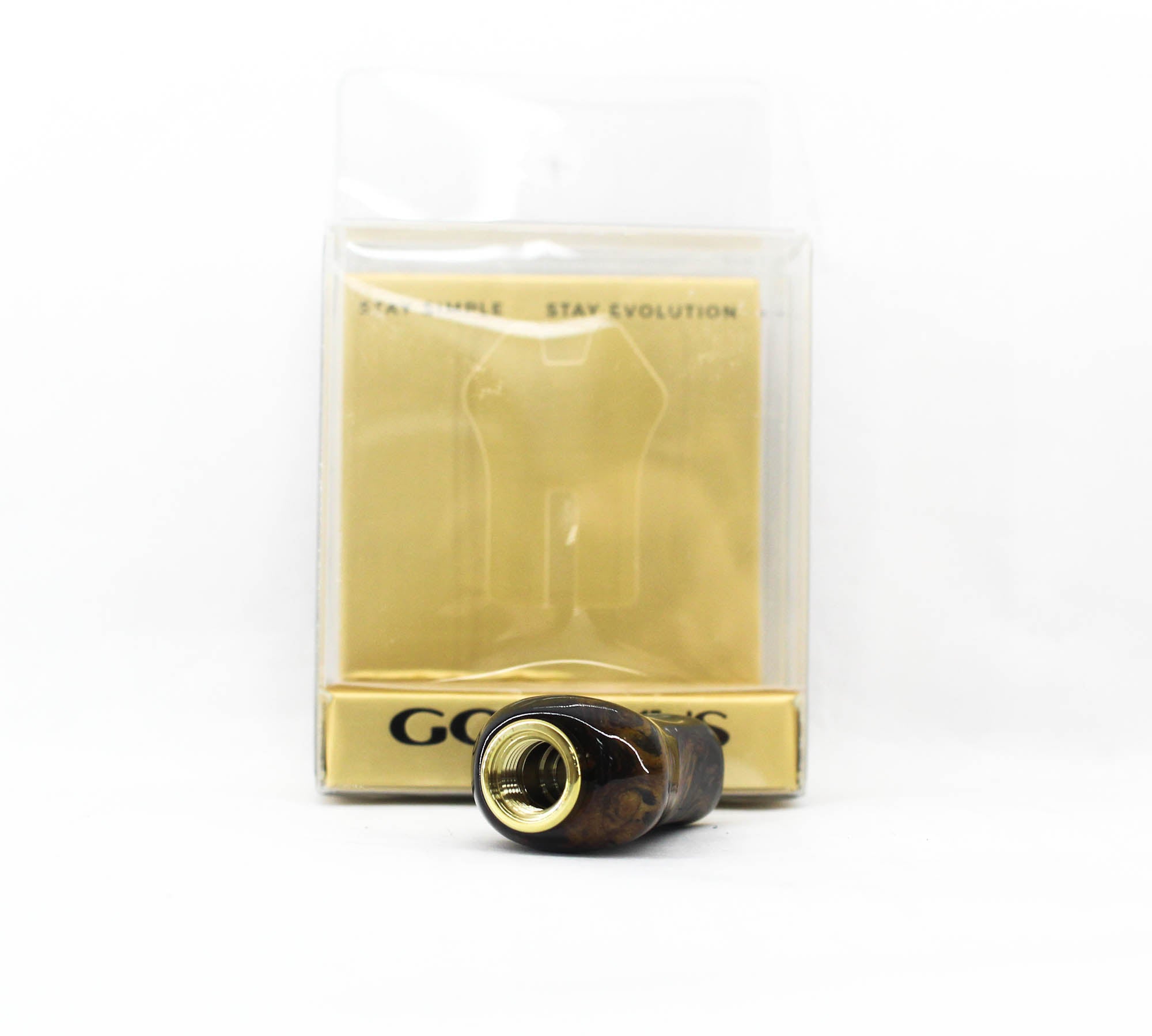 Gomexus K122RFBKCQ-01 Knob Titanium Dark Wood 22mm Shimano A,Daiwa S (4923)