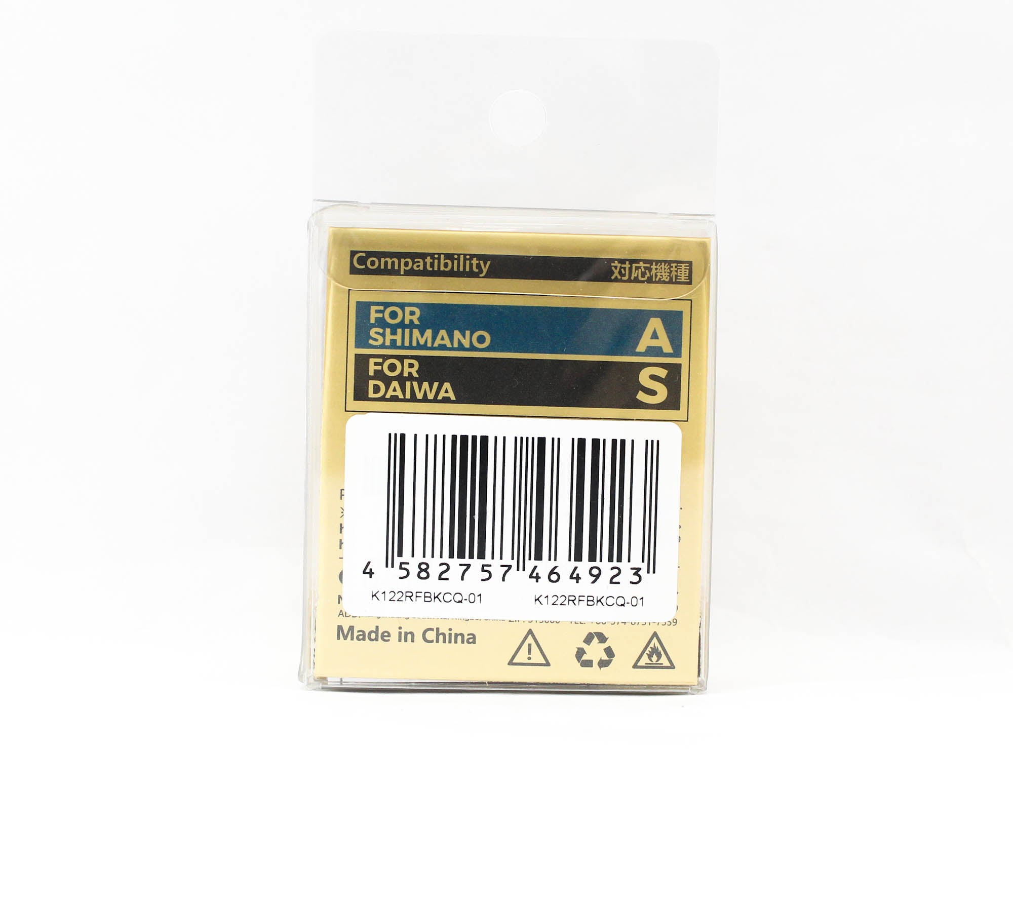 Gomexus K122RFBKCQ-01 Knob Titanium Dark Wood 22mm Shimano A,Daiwa S (4923)