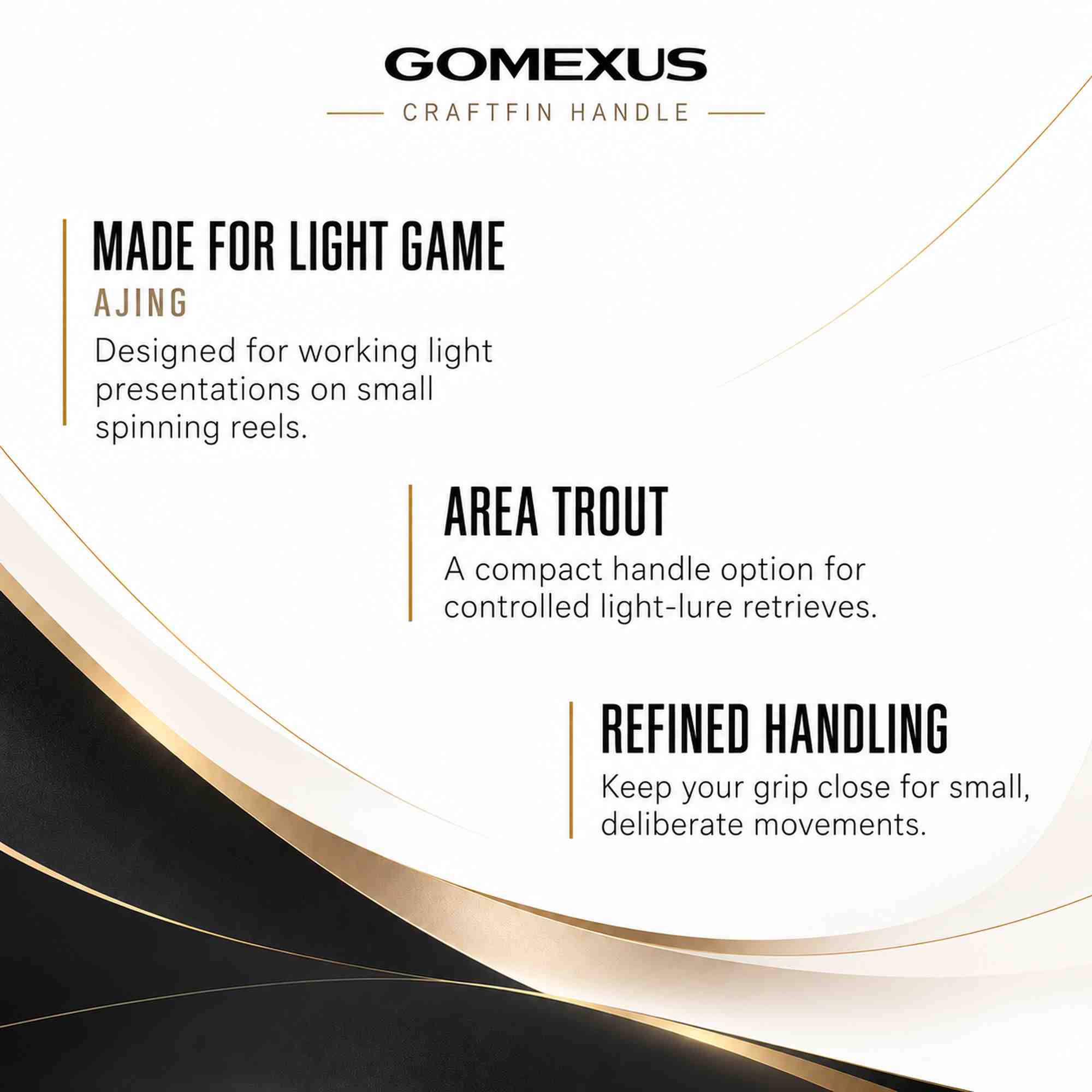 Gomexus H2S40F18ZFBKBK Handle Carbon Fiber 40mm Daiwa (5432)