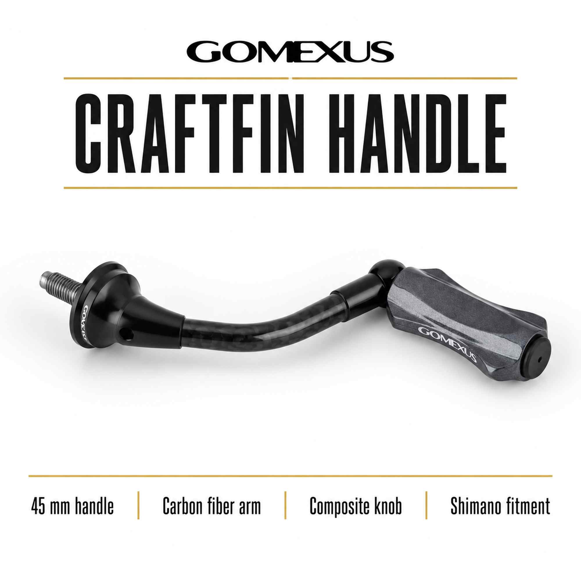 Gomexus H1S45F18ZFBKBK Handle Carbon Fiber 45mm Shimano (5456)