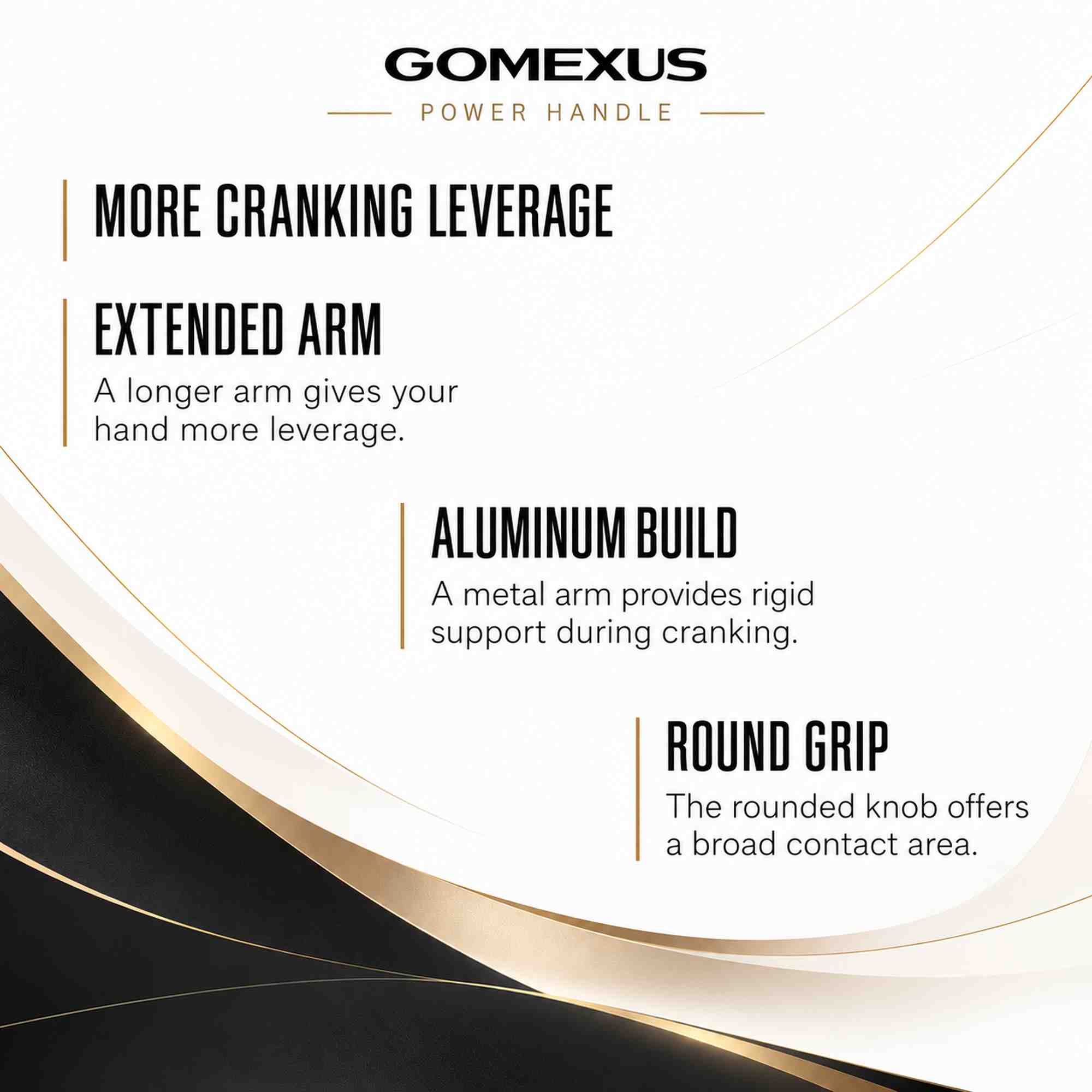 Gomexus H1S63JVA0138ASRBN Handle Aluminum Silver 63mm Shimano (5791)