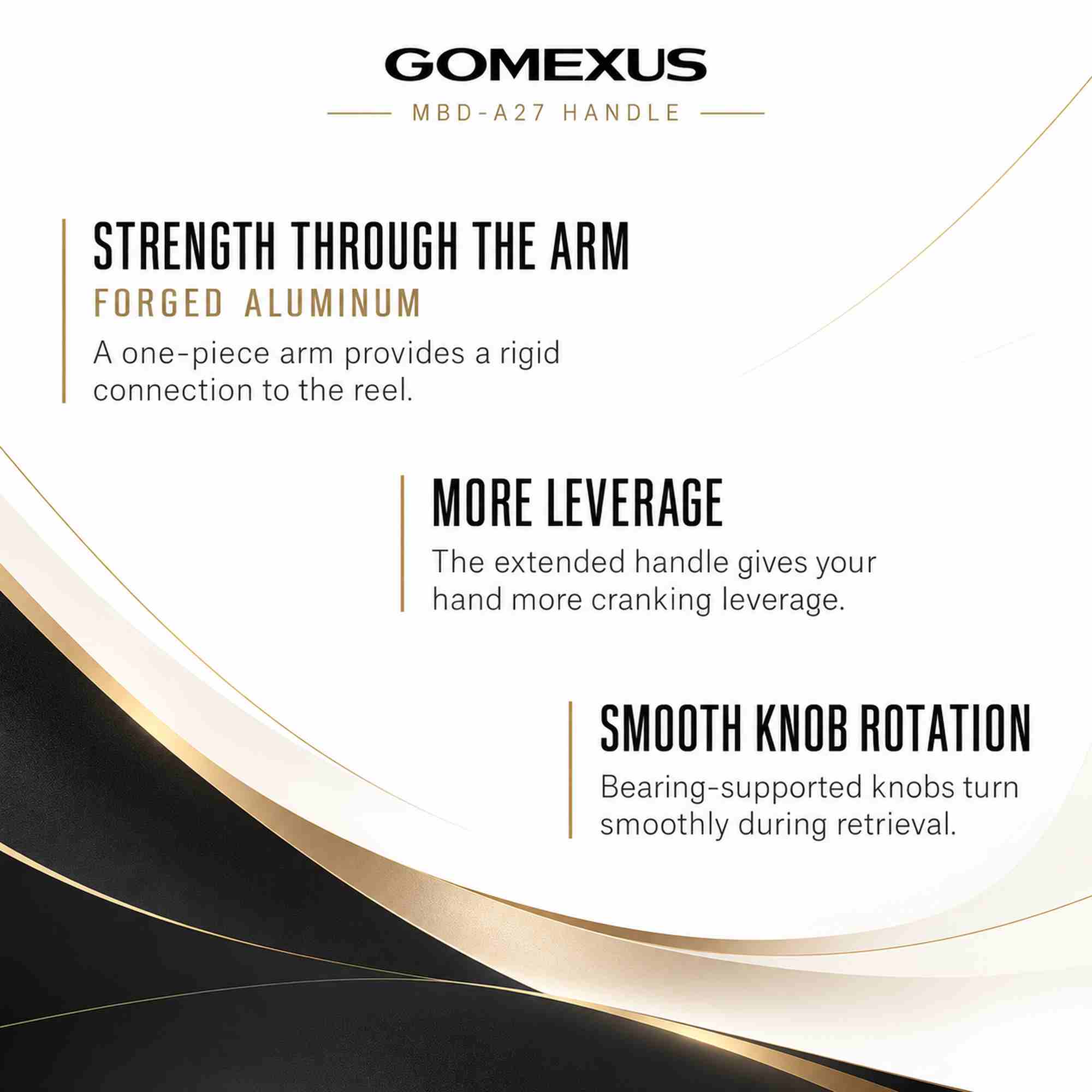 Gomexus H1B100MA27PBKBK Handle TPE 100mm 7x4mm Shimano (6187)