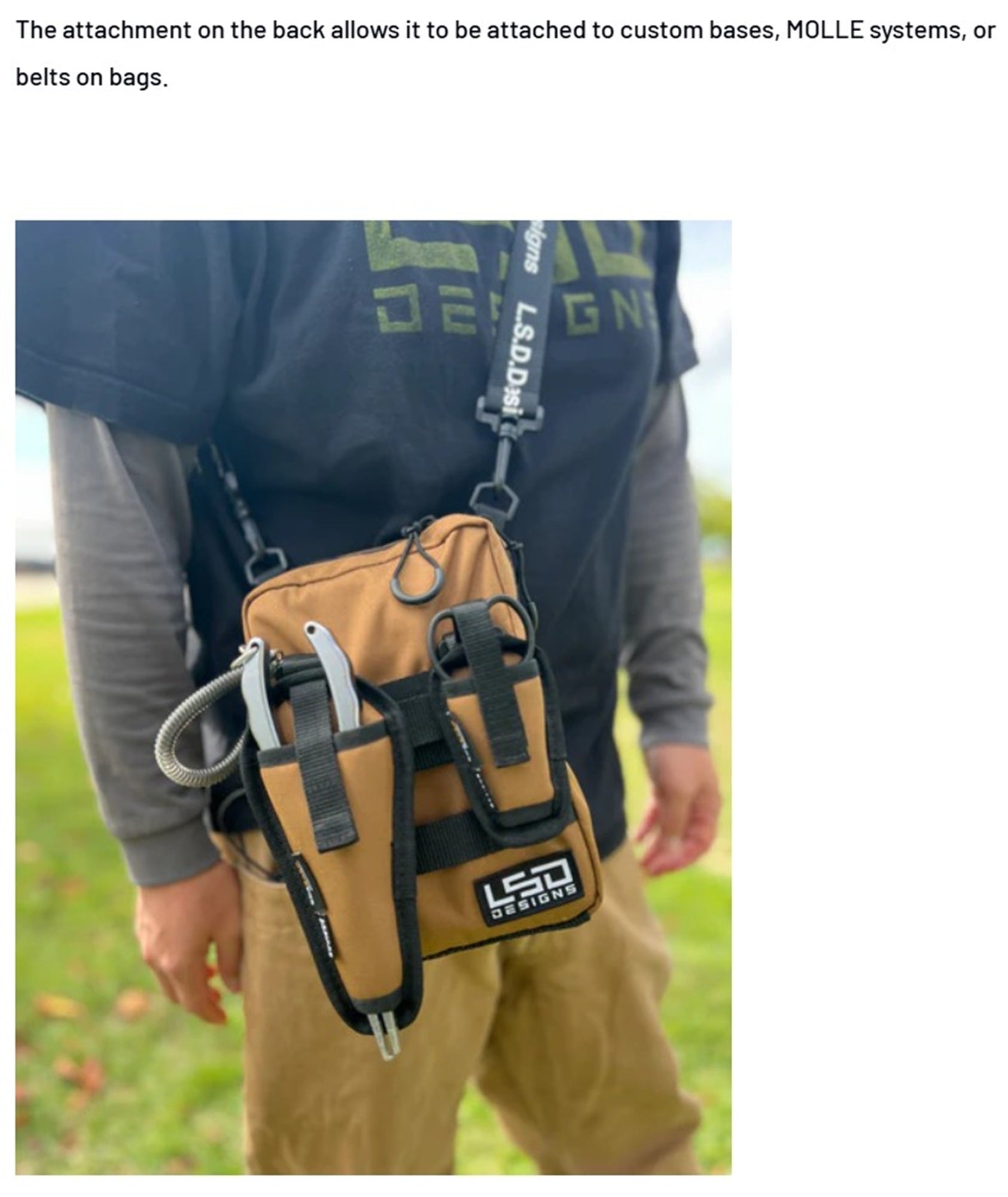 LSD Mini Scissors Holder 11 x 5.5 cm Cordura Black (0505)