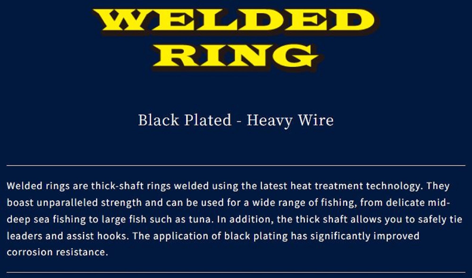 Boggy Solid Ring Black Welded Size 5 180kg 7/pack (1458)
