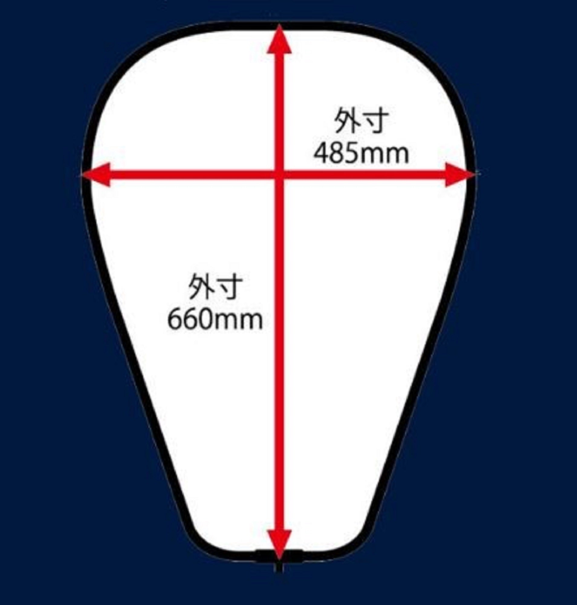 Boggy Tamun Rubber Coat PVC Net No Handle Size L 485 x 660 x 550 mm (2066)