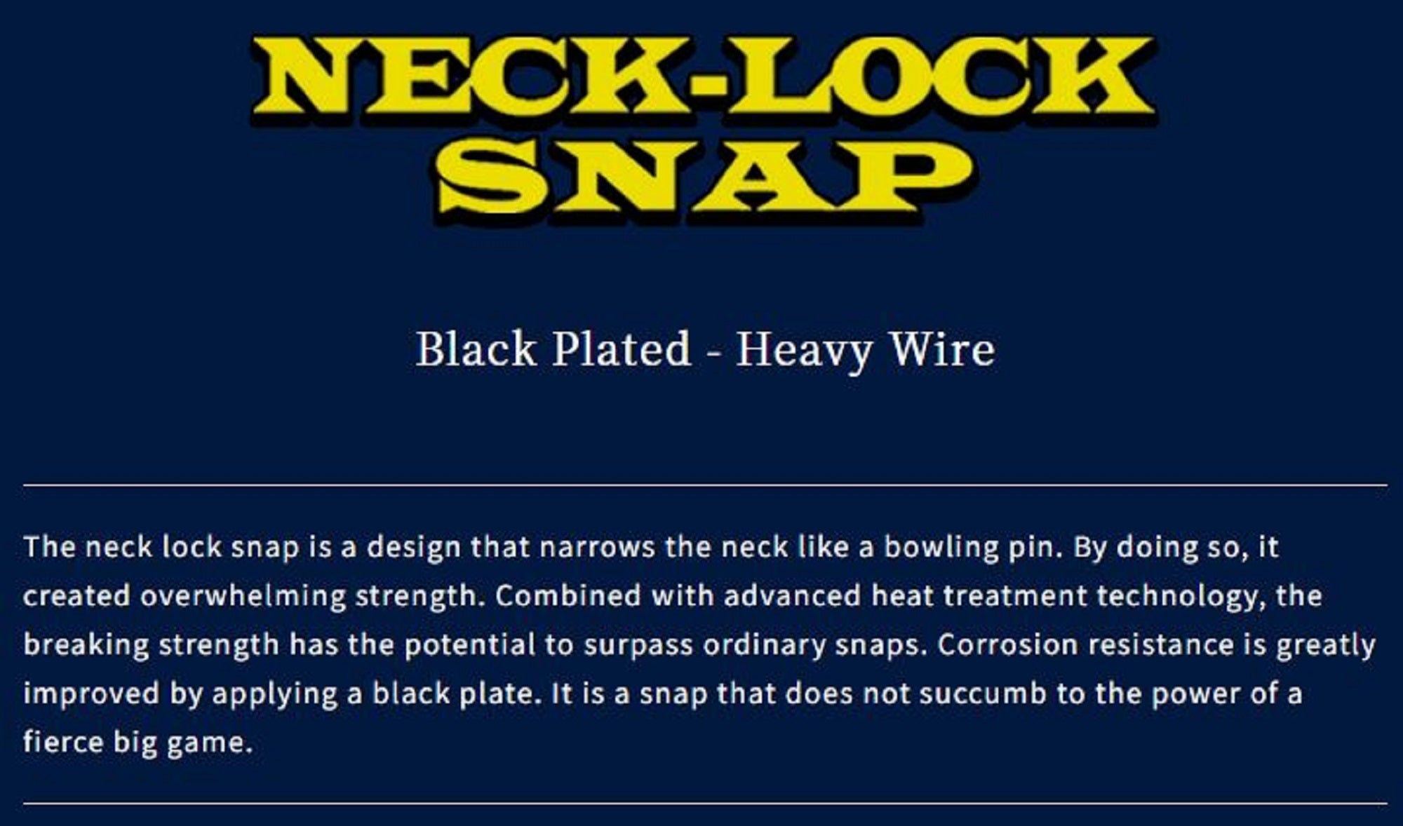 Boggy Snap Neck Lock Plated Regular Size 0 50lb 12/pack (3698)