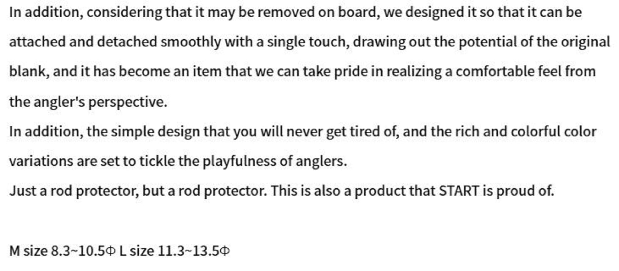 Start Rod Split Grip Protector Size L Diameters 11.3-13.5 mm Red (0531)