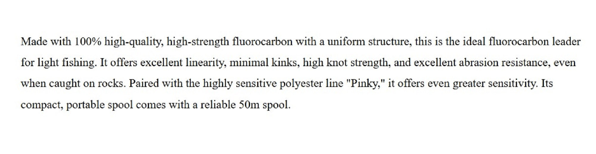 Thirty Four Fluorocarbon Joint Line 50m Size 1.7 (1076)
