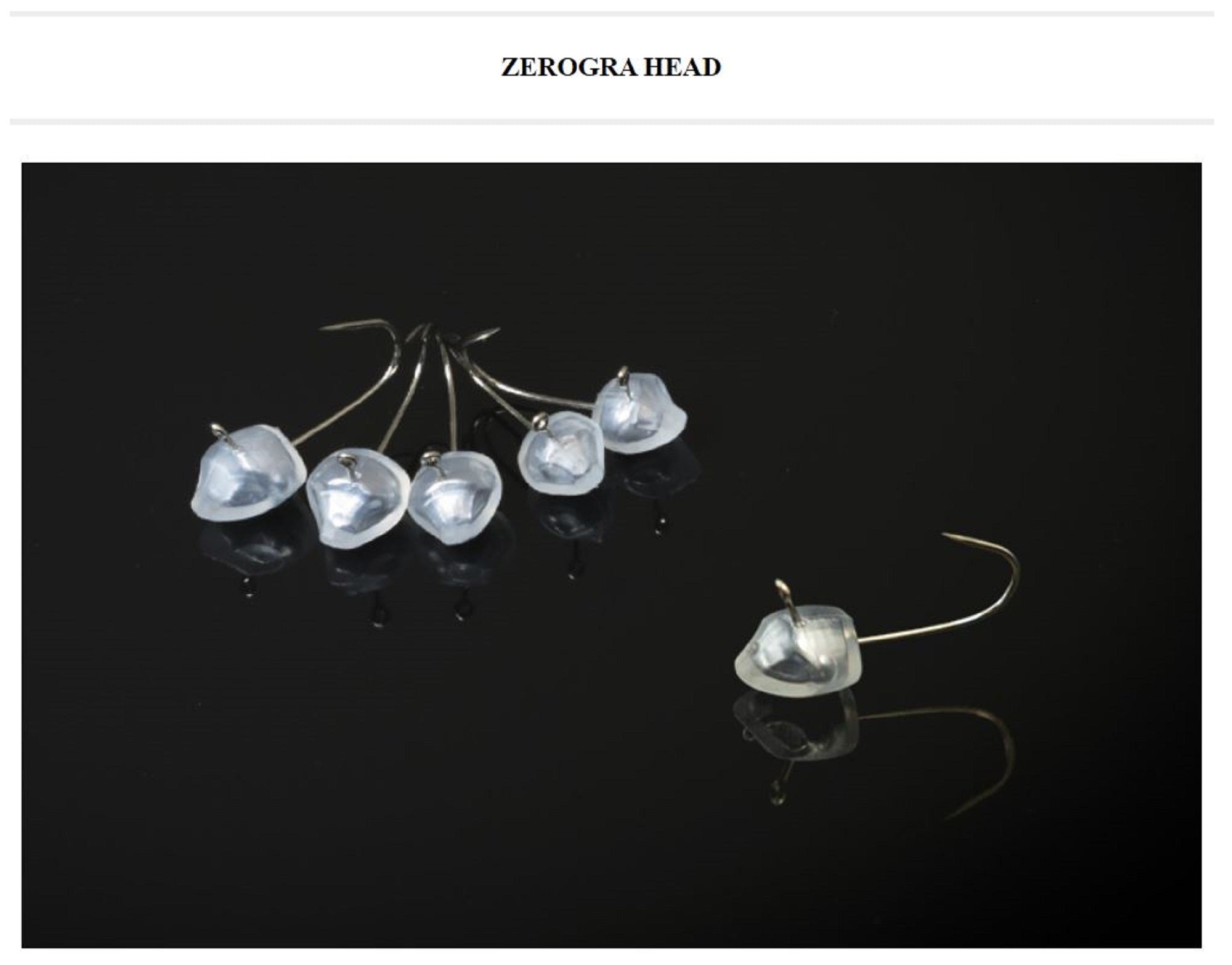 Thirty Four Jig Head Zerogra Head 1.1 grams 3 per pack (2363)