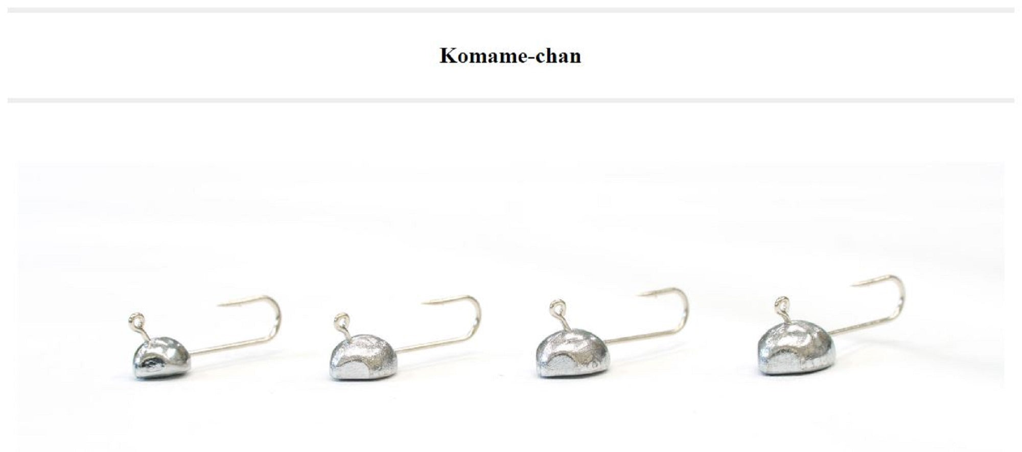 Thirty Four Jig Head Komamechan 0.6 grams 5 per pack (2454)