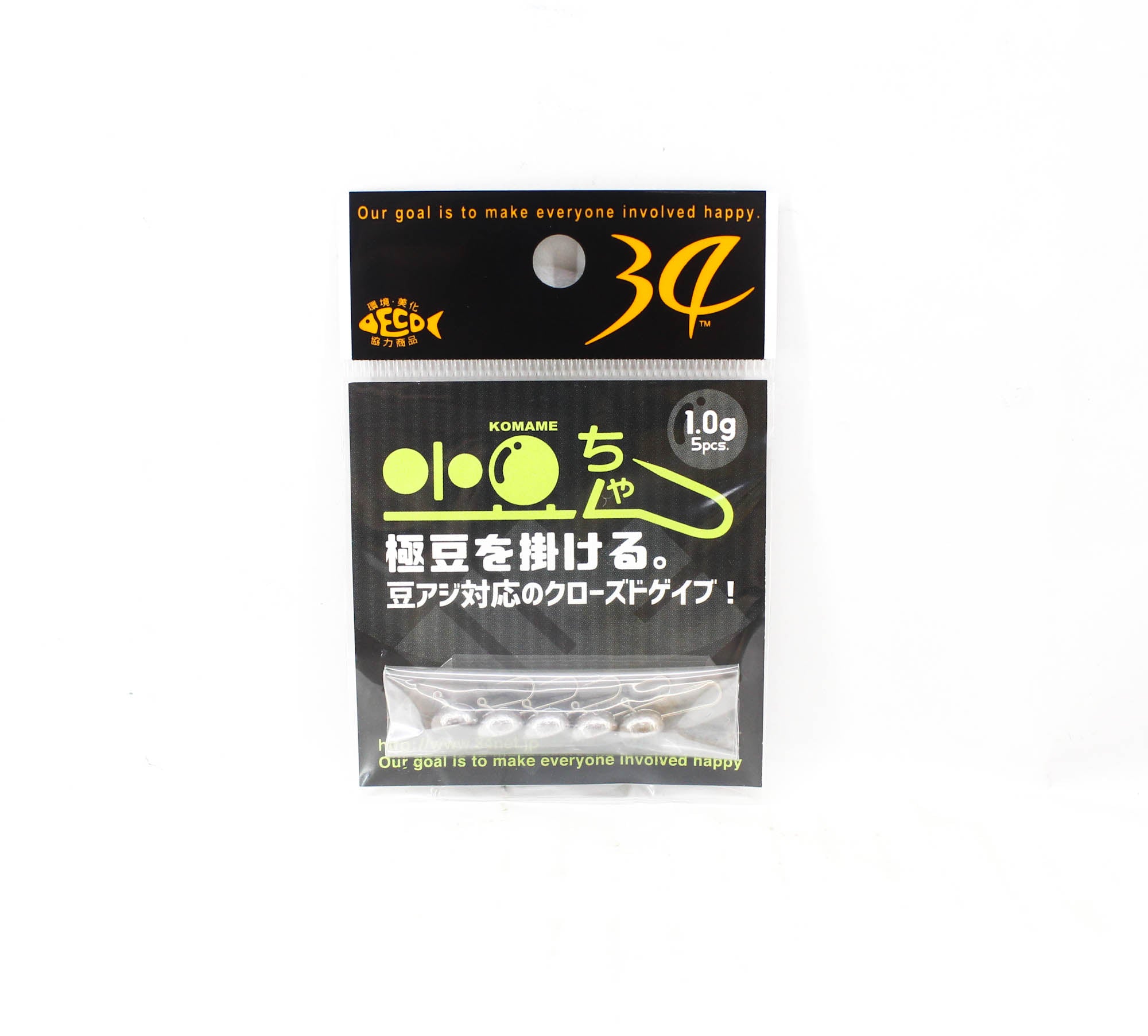 Thirty Four Jig Head Komamechan 1.0 grams 5 per pack (2478)