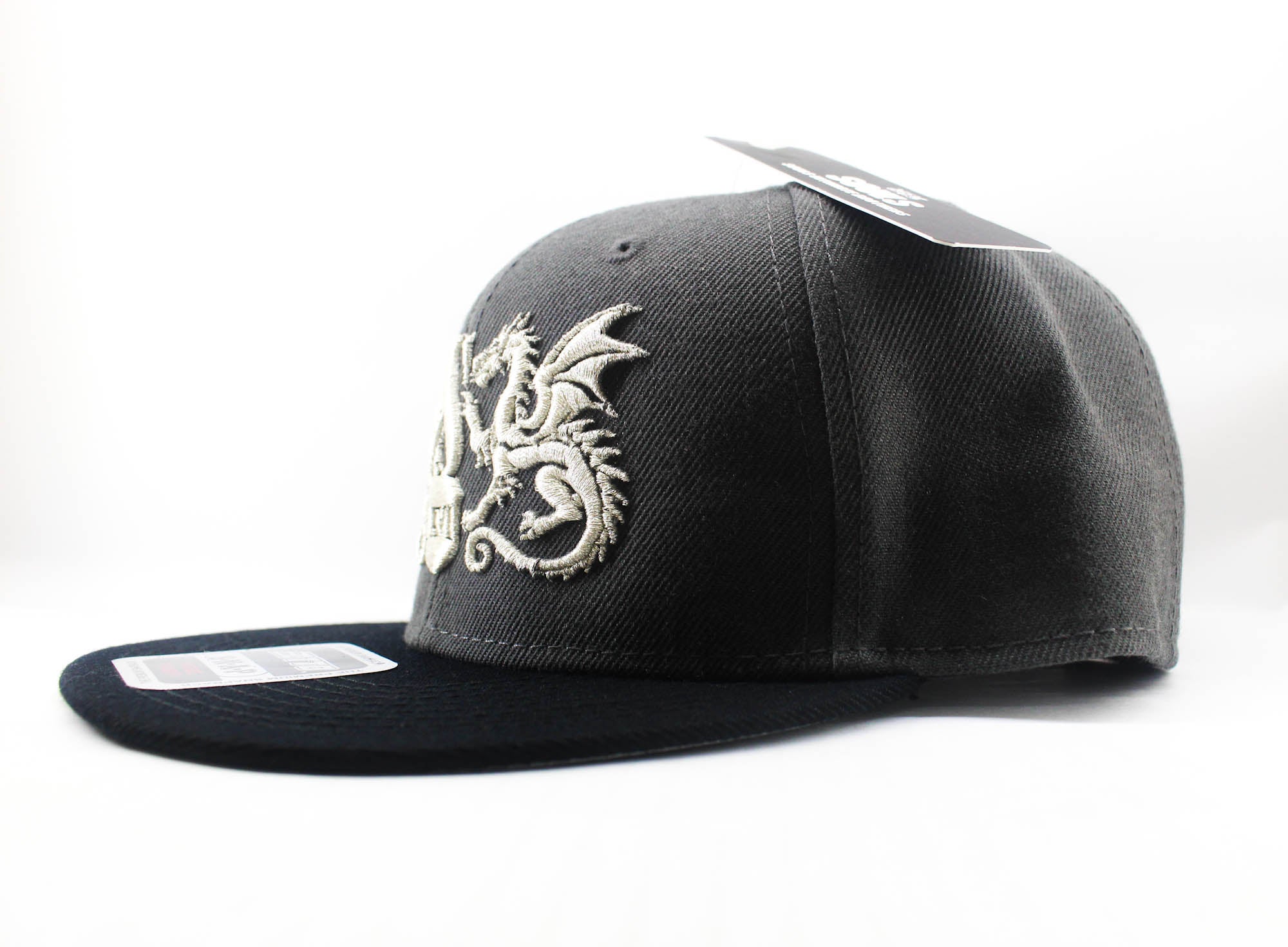 Souls Cap Flat Cap Emblem Black Charcoal (2684)