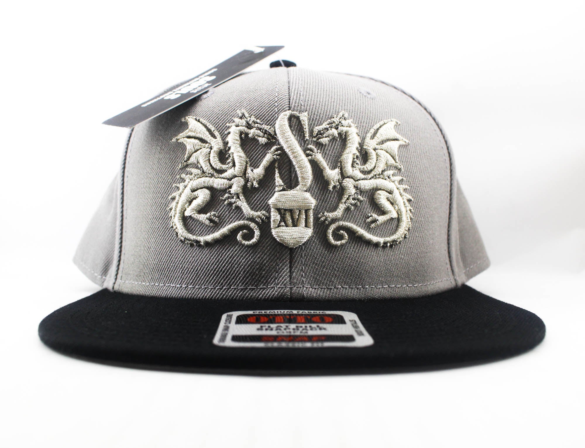 Souls Cap Flat Cap Emblem Black Gray (2691)
